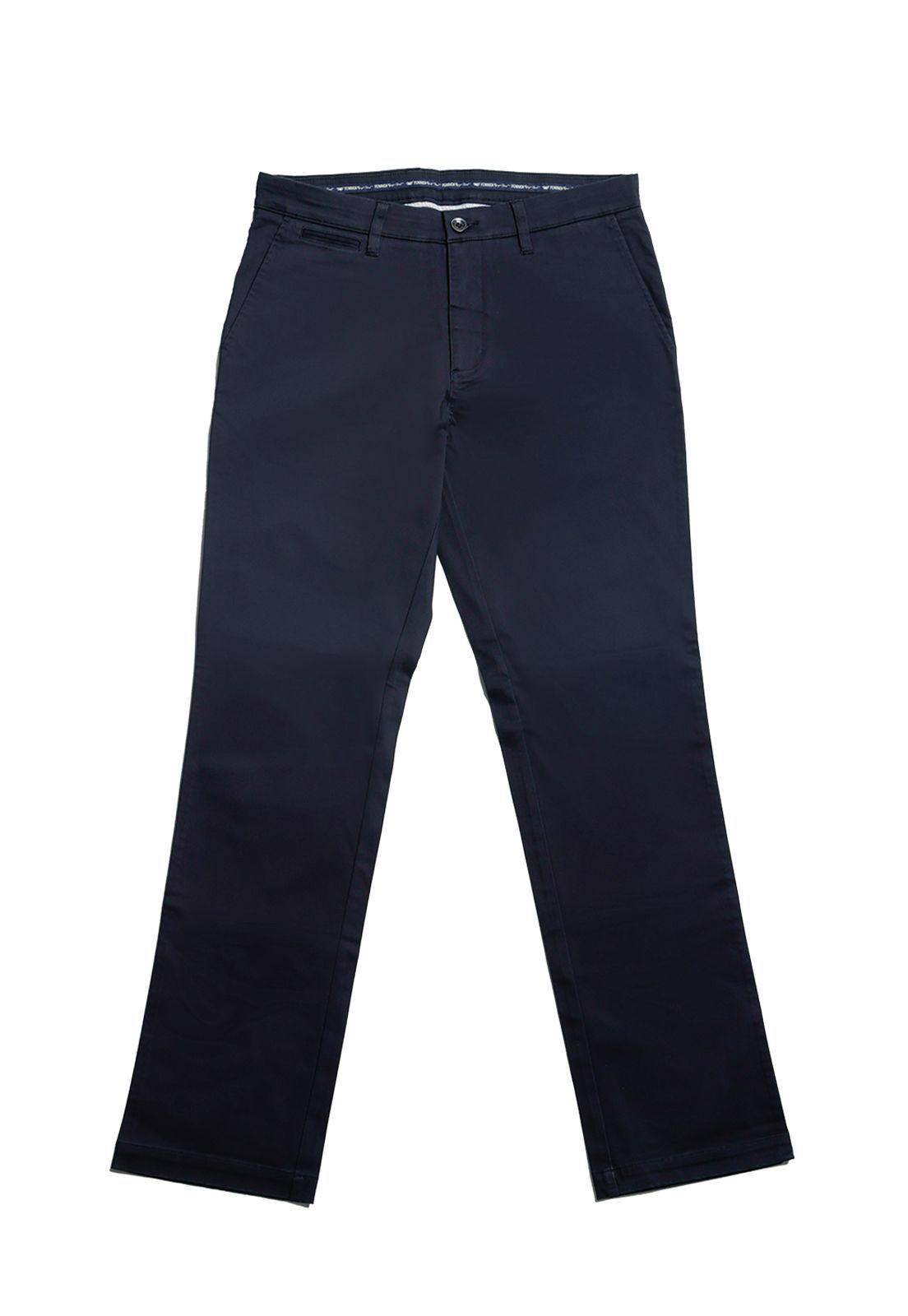 Pantalón Twill S/Pliegues L/33 Navy-1