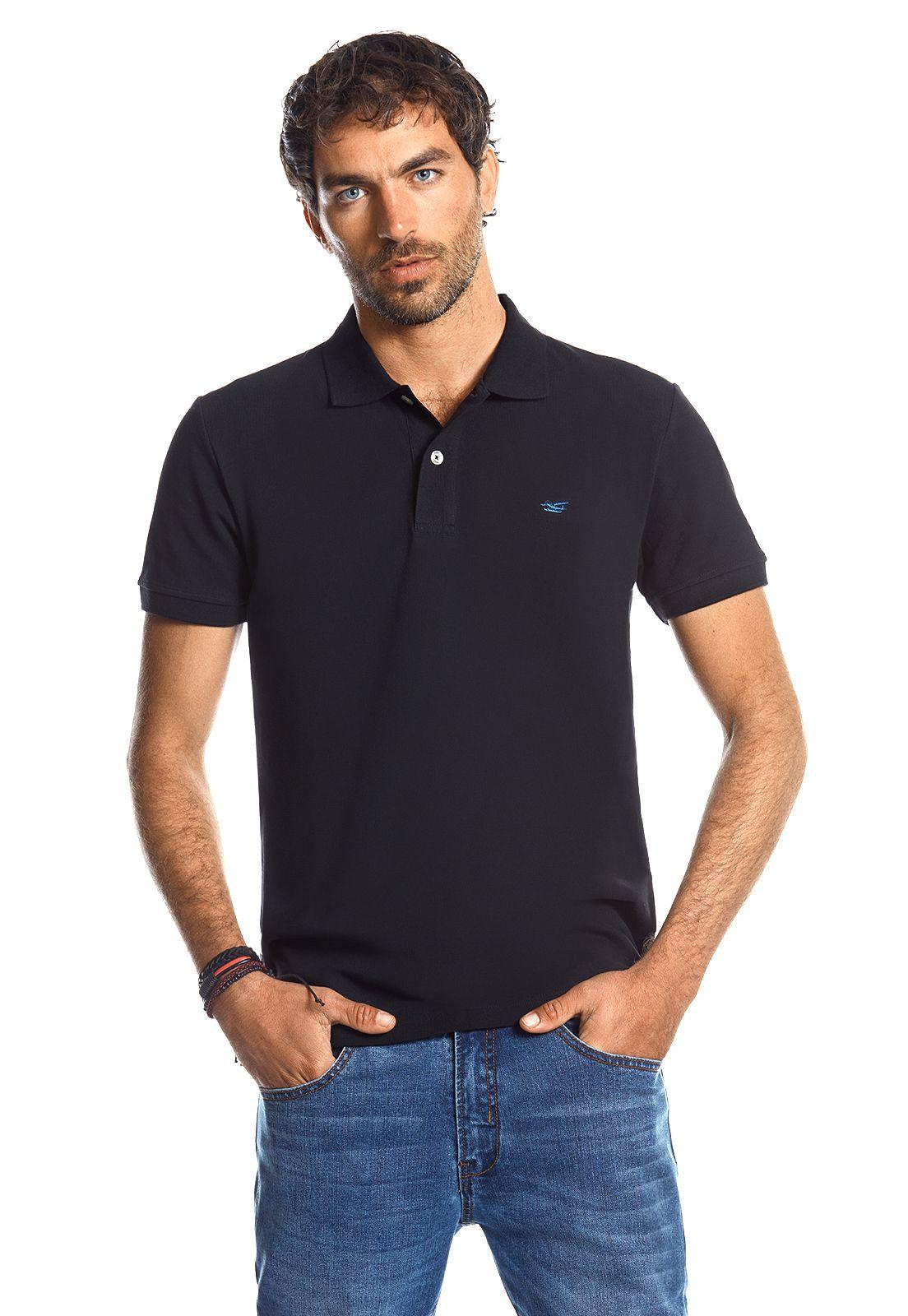 Polera Piqué Básica Ss22 Black-0