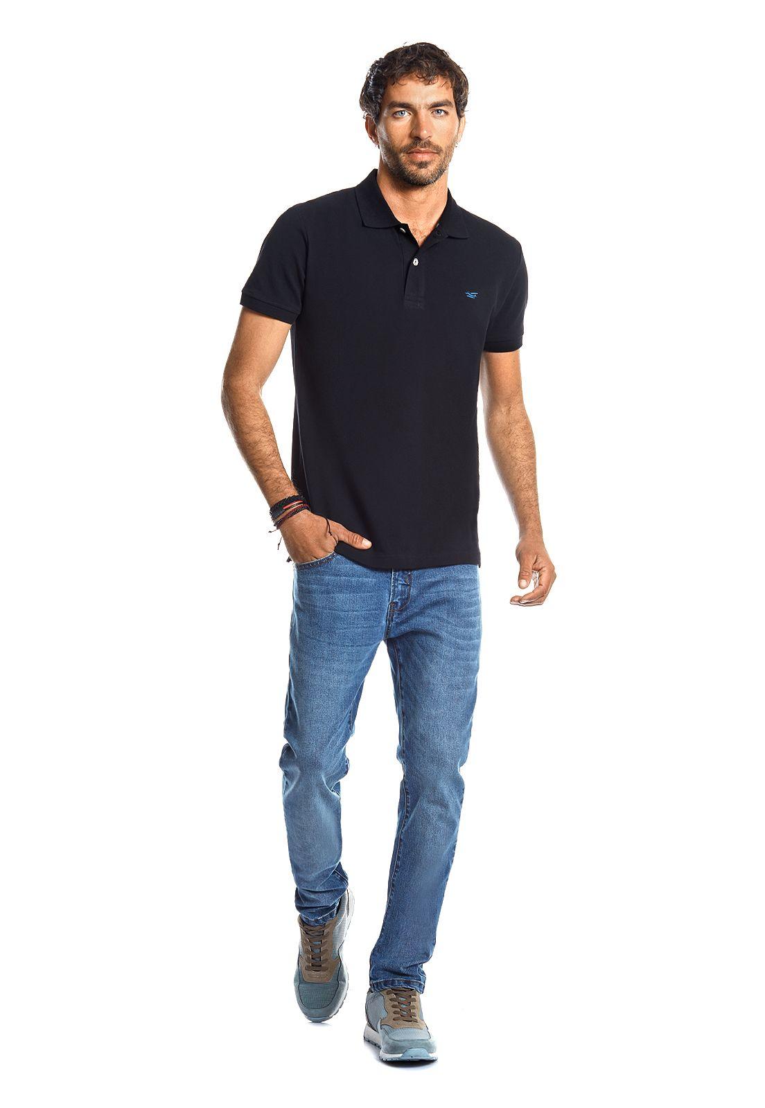 Polera Piqué Básica Ss22 Black-1