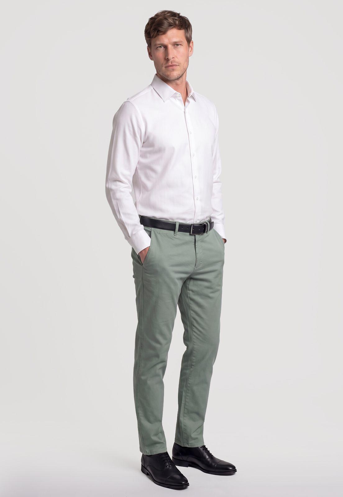 Pantalón Slim Bagneaux Sage-1