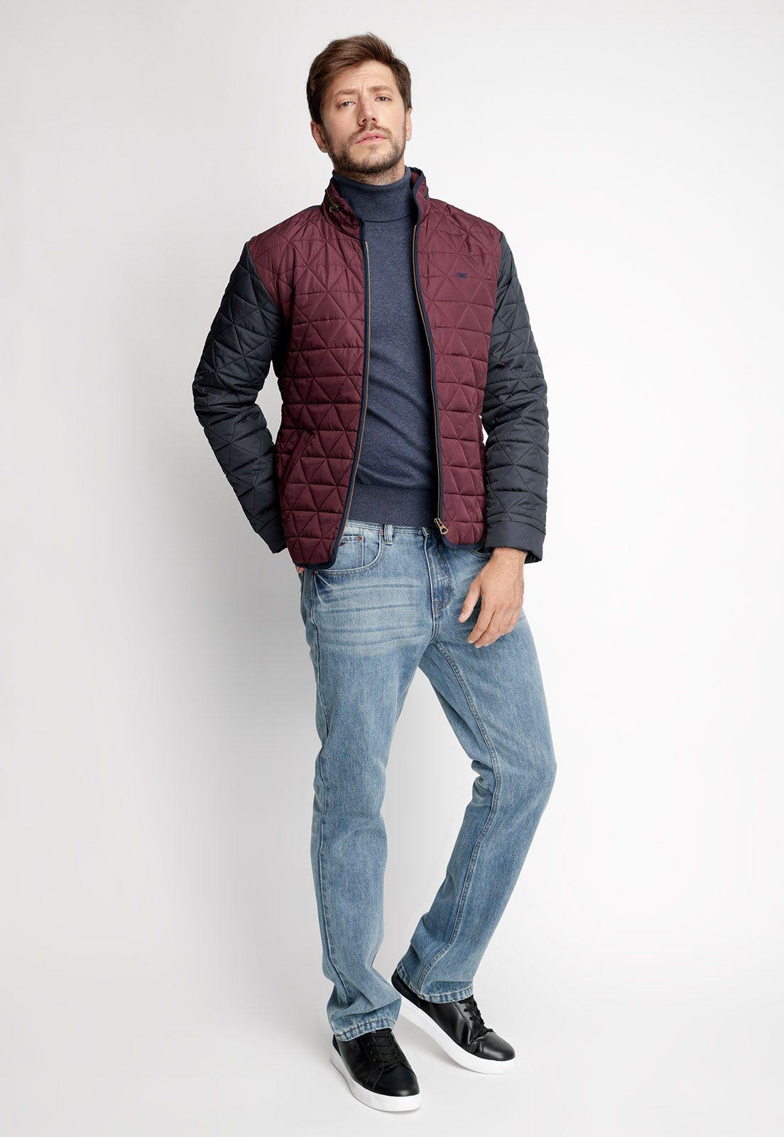 CHAQUETA BI COLOR F MERLOT-3