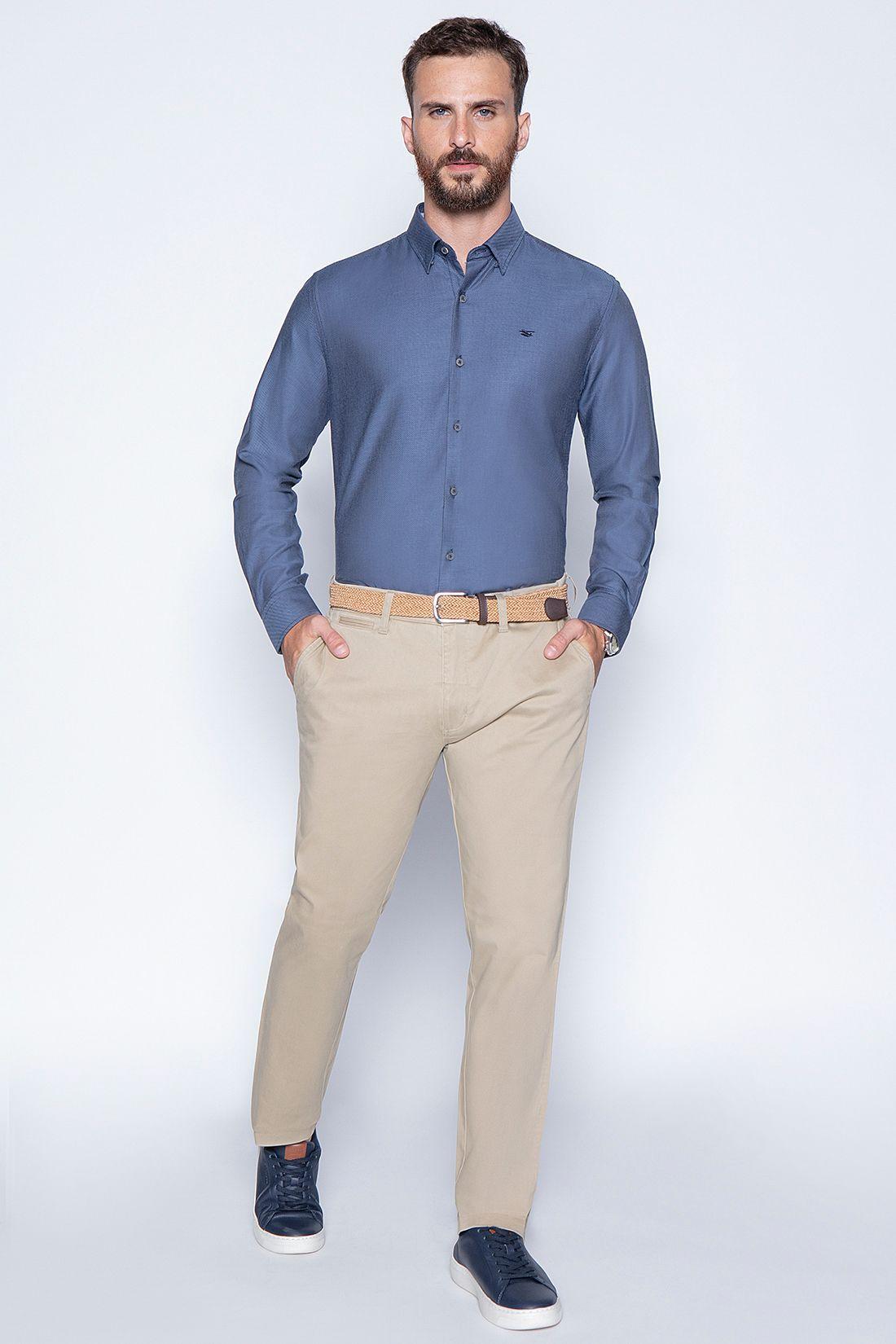 Camisa Smart Casual Fontana Navy-3