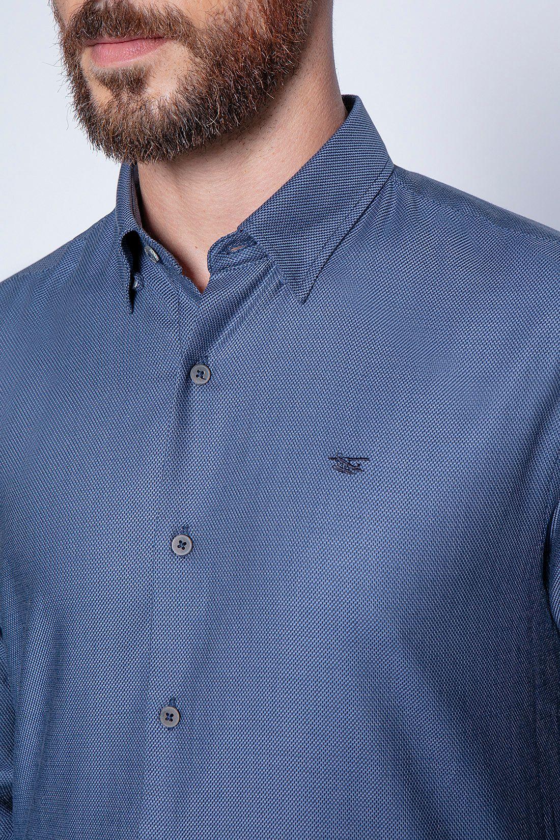 Camisa Smart Casual Fontana Navy-4