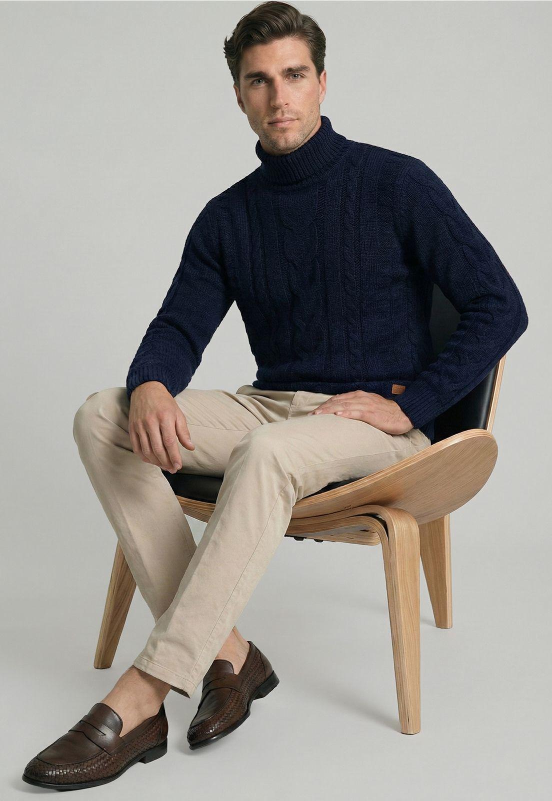 Sweater Arezzo Navy Melange-4