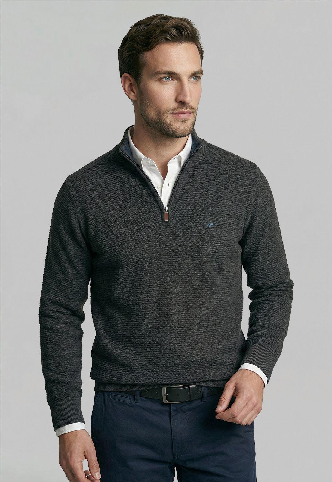 Sweater Baytown Charcol Mela-0