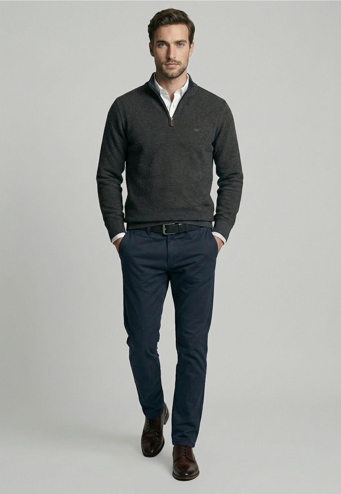 Sweater Baytown Charcol Mela-1