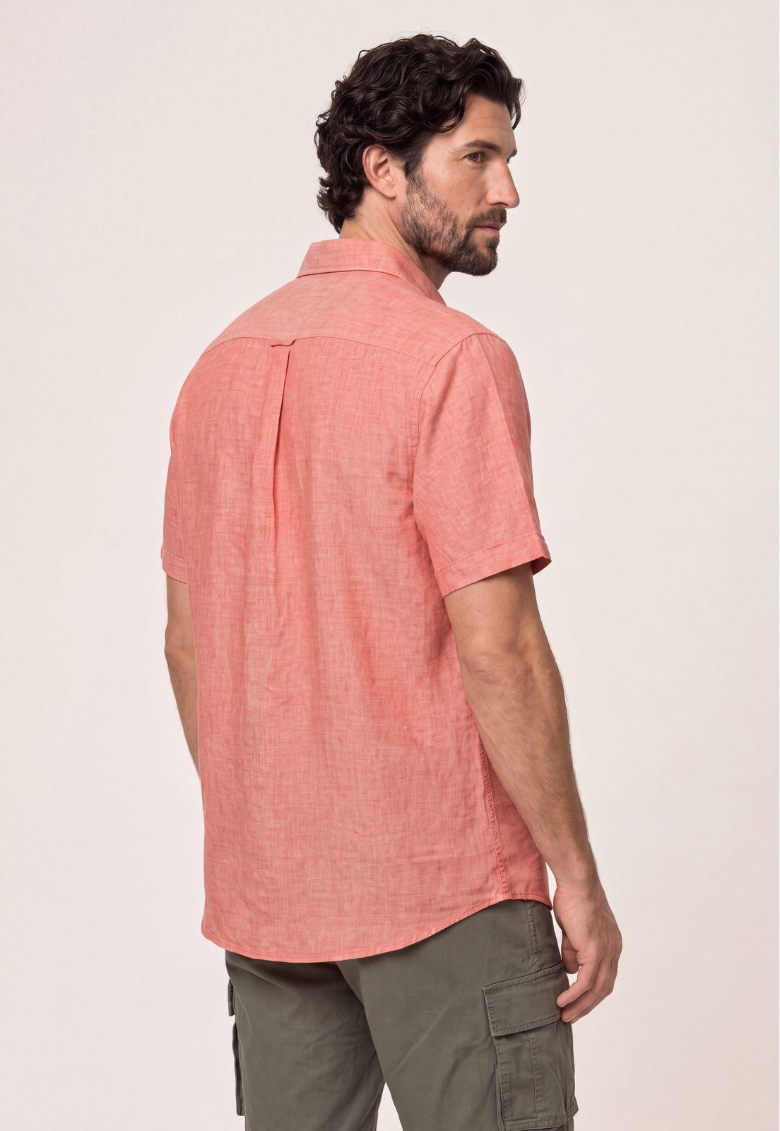 Camisa Sport Lino Atlanta Coral-2