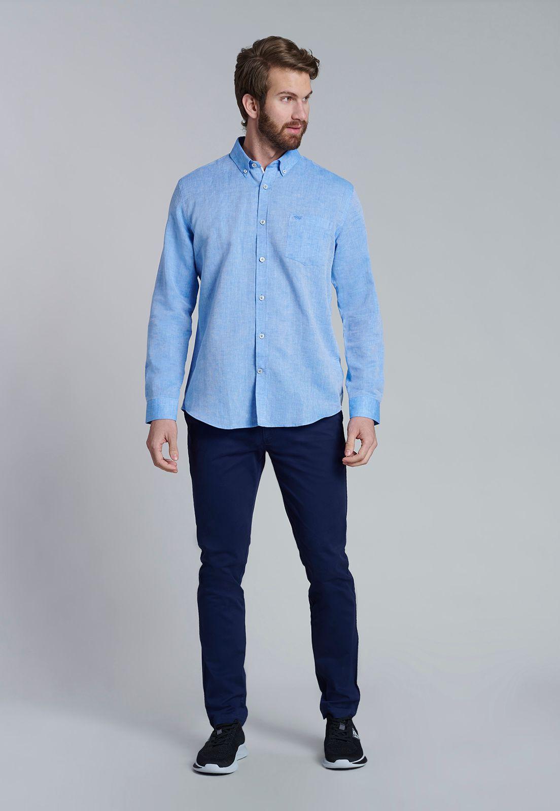 Camisa Blue Sport Lino-1