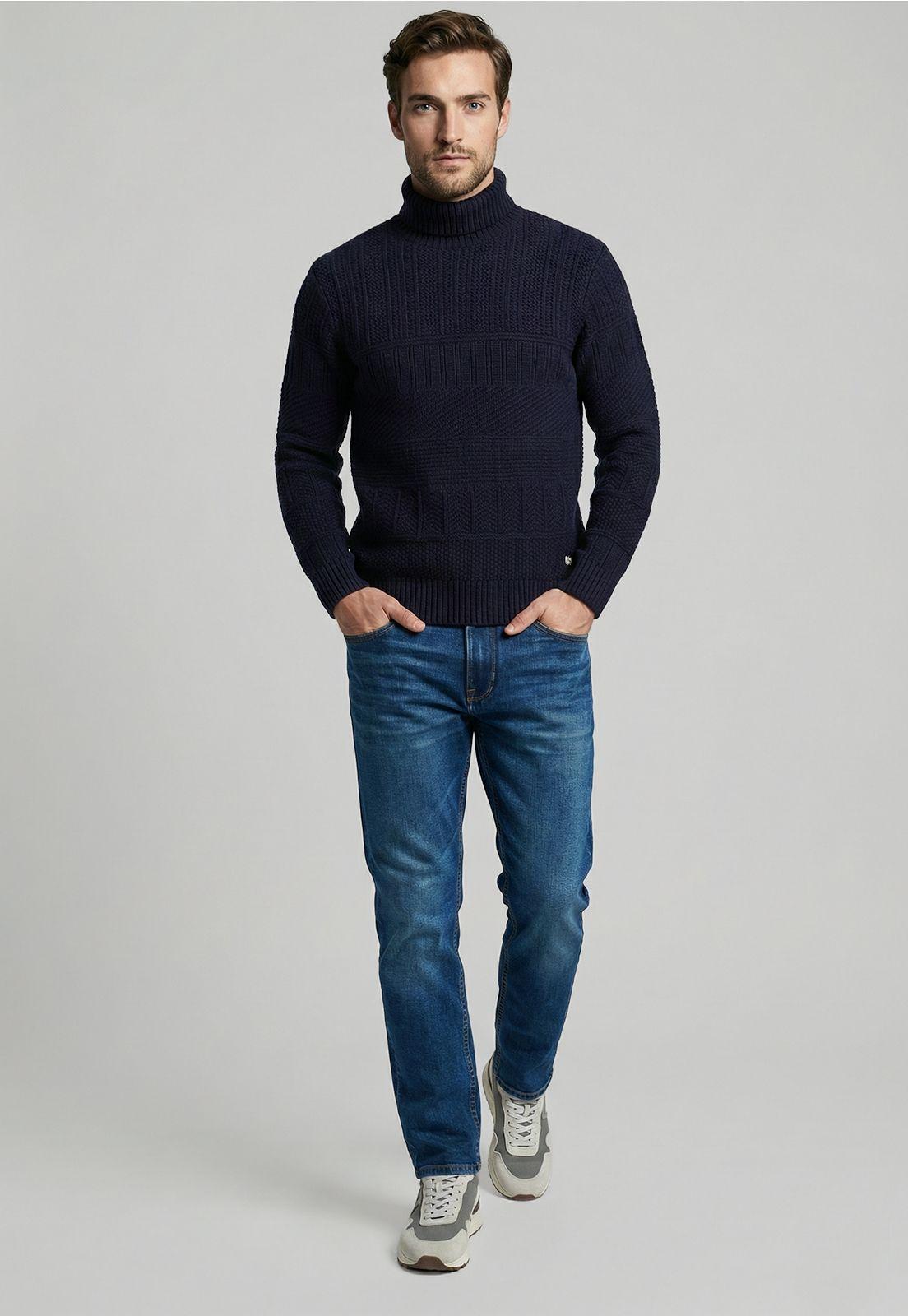 Sweater Chicago Navy Melange-1