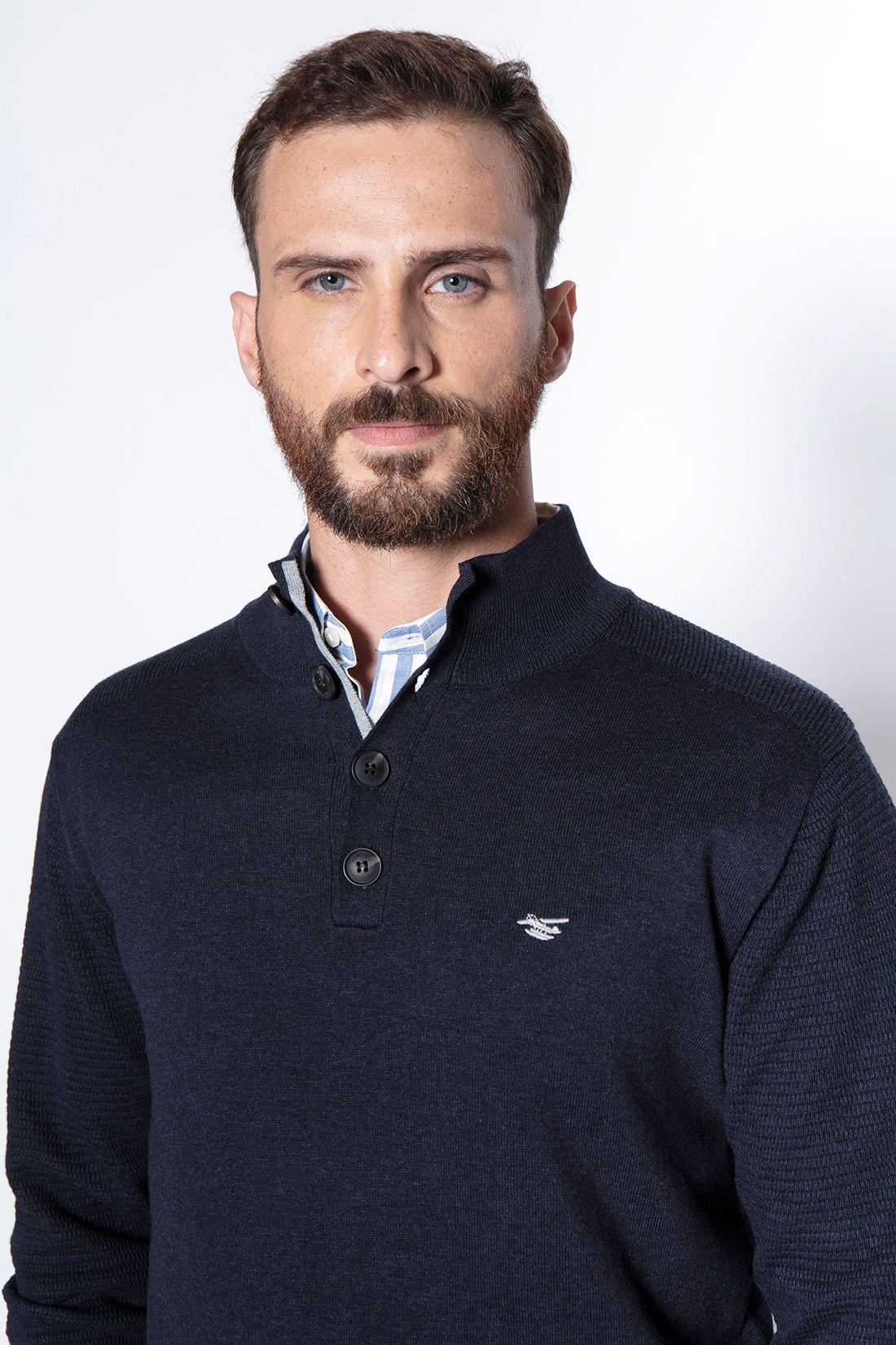 Sweater Bristol Smart Casual L/S Navy-2