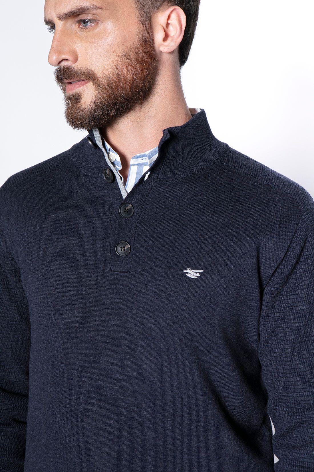 Sweater Bristol Smart Casual L/S Navy-4