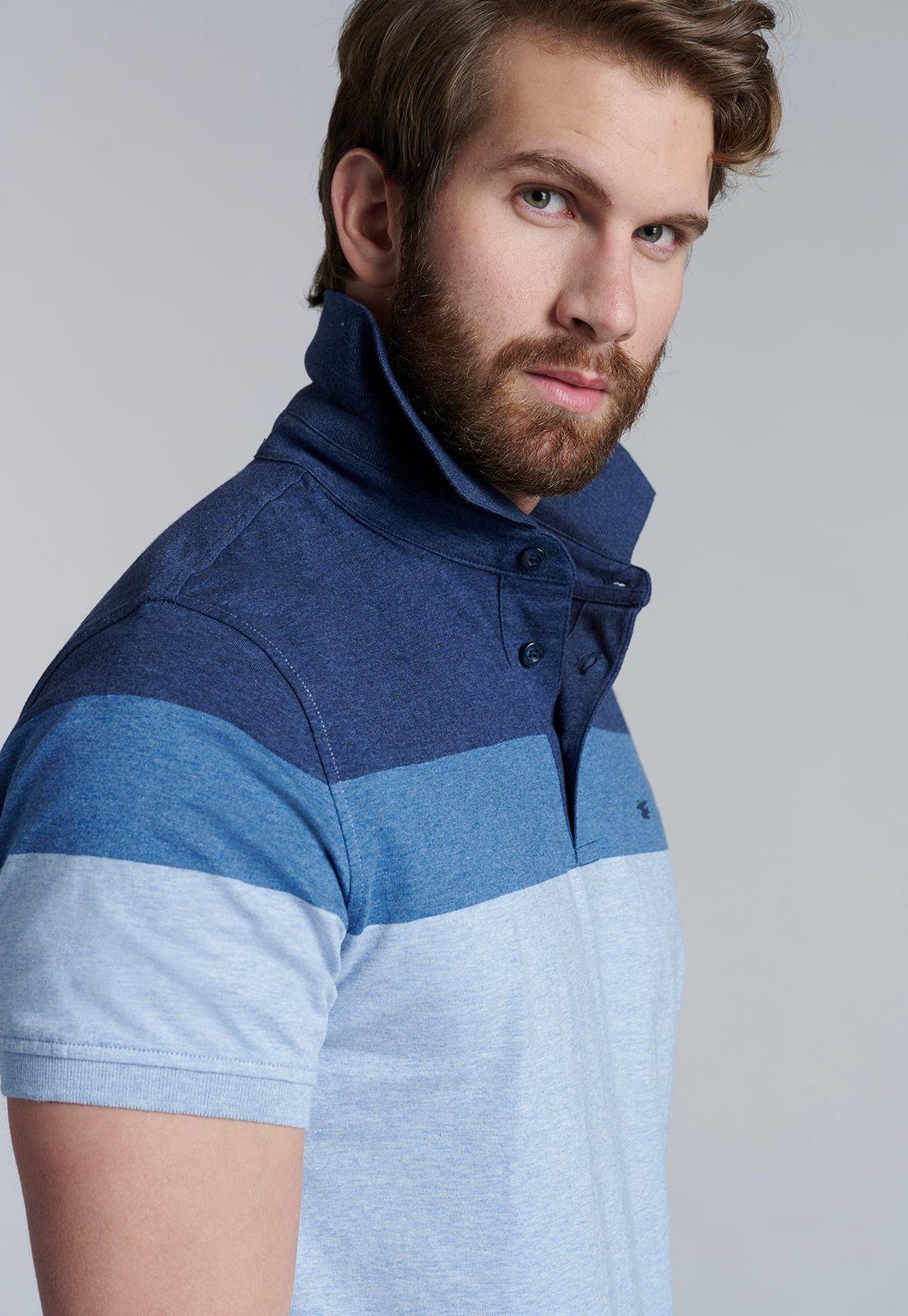 Polera Polo Rayas Baltimore Navy Melange-4