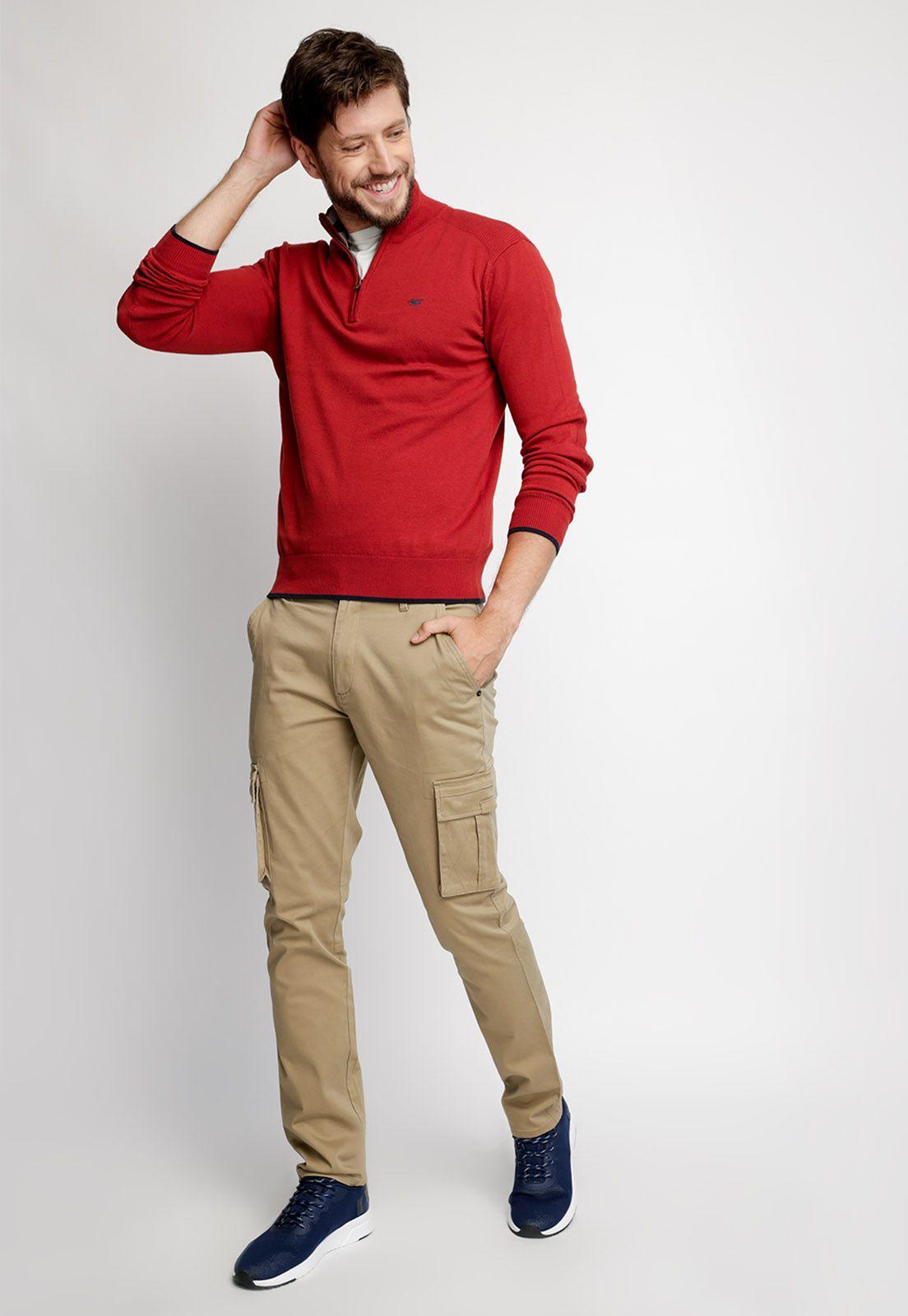 Sweater London Smart Casual Copper-3