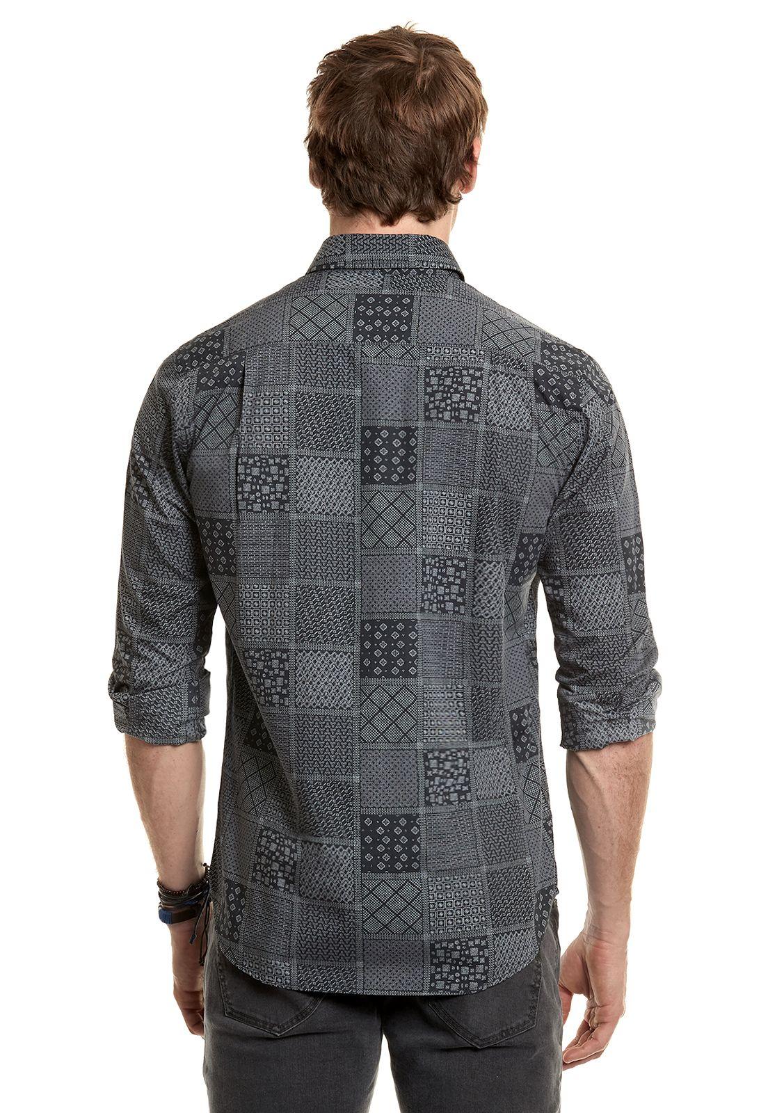 Camisa Estampada Georgia Fj Grey-2