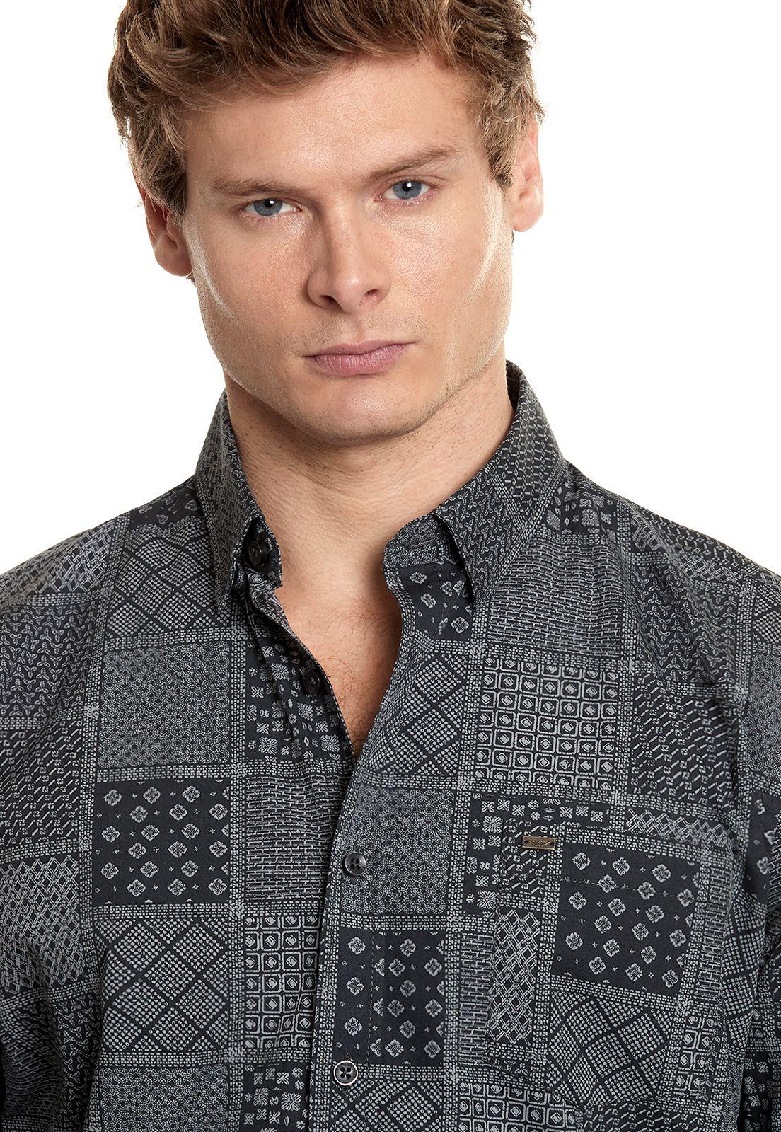 Camisa Estampada Georgia Fj Grey-3