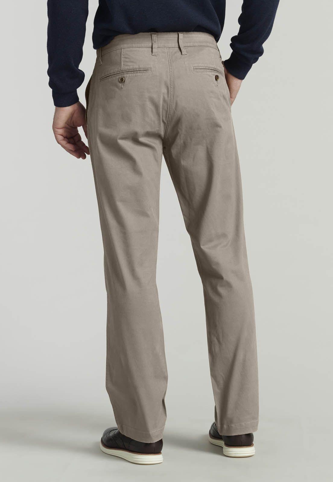 Pantalón Twill Without Pleats L/31 Business Brown-3