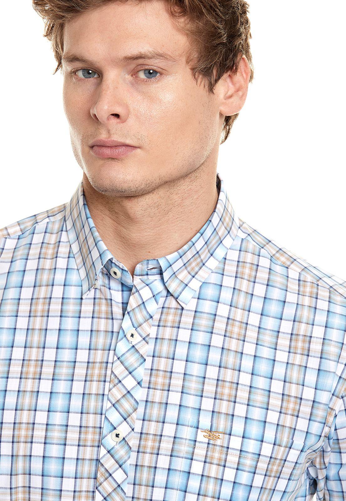 CAMISA CHECKERED FONTANA SKY-3