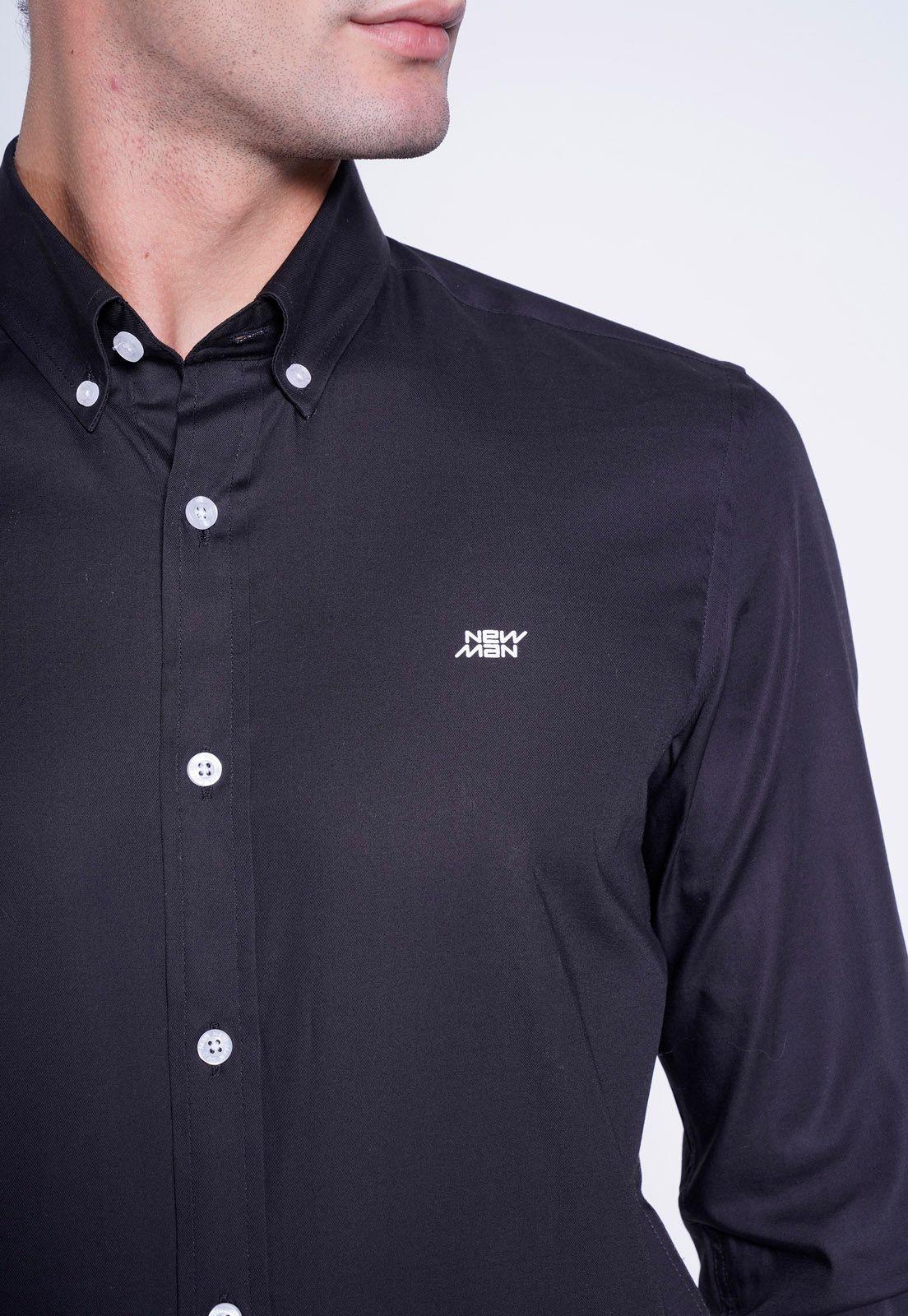 CAMISA DIAGONAL BLACK-2