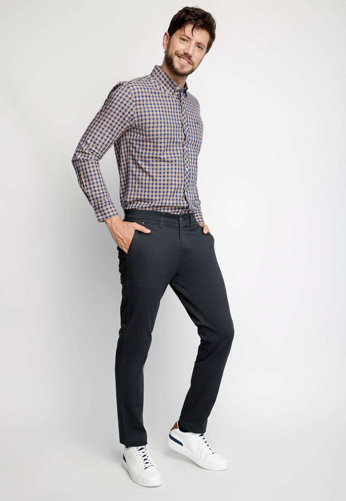 Camisa Checkered Dakota F Gold-3