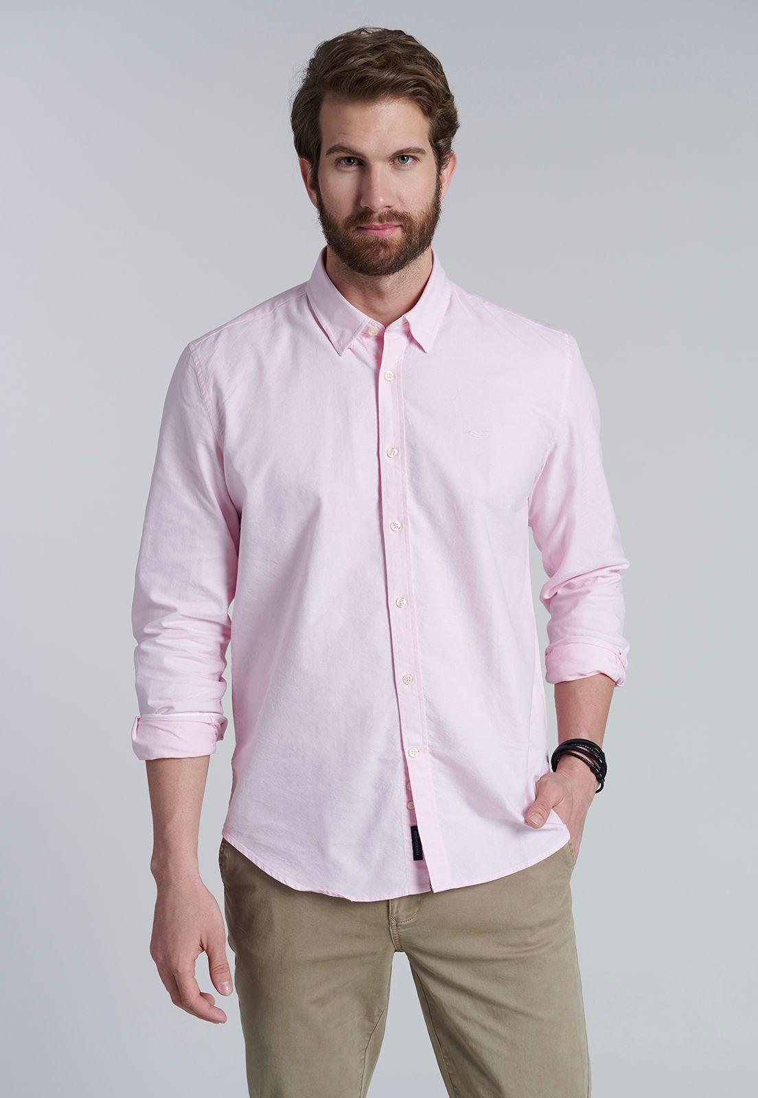 Camisa Sport Oxford Pink-0