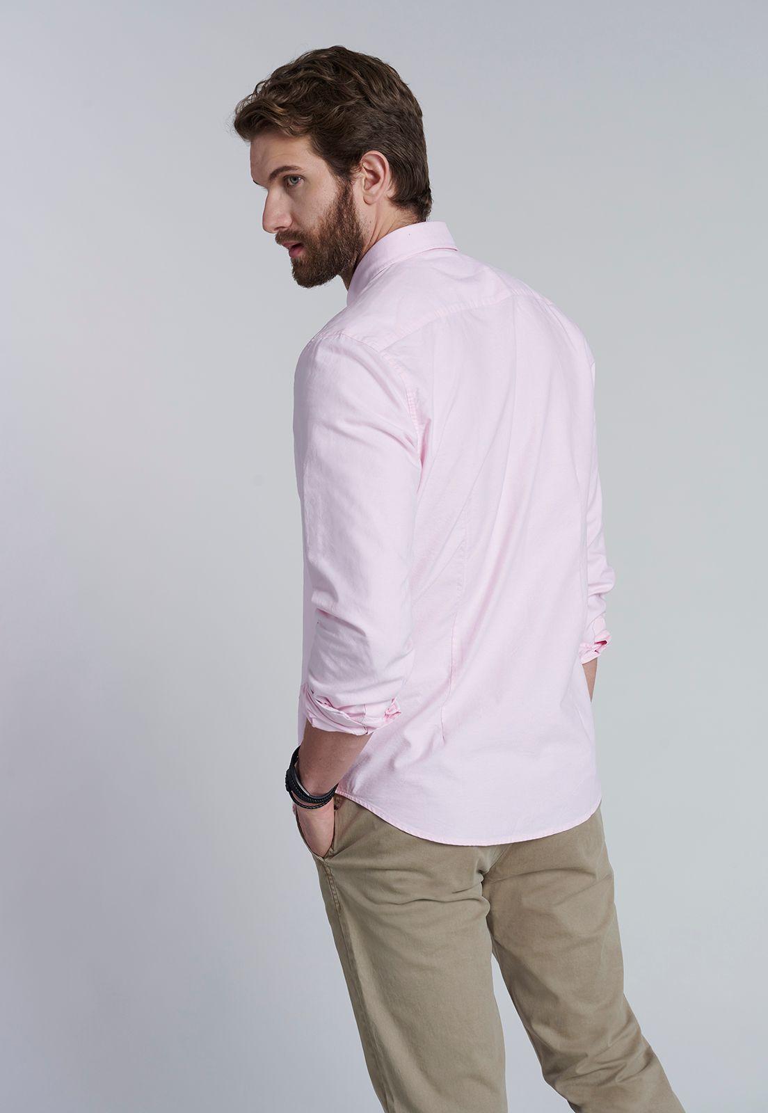 Camisa Sport Oxford Pink-3
