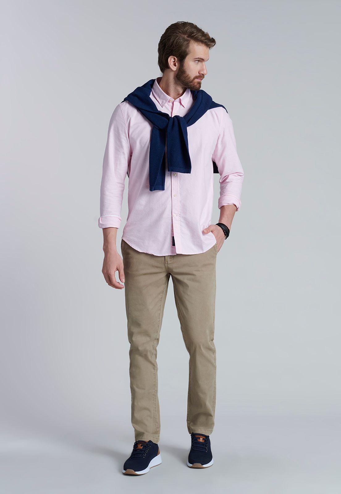 Camisa Sport Oxford Pink-4