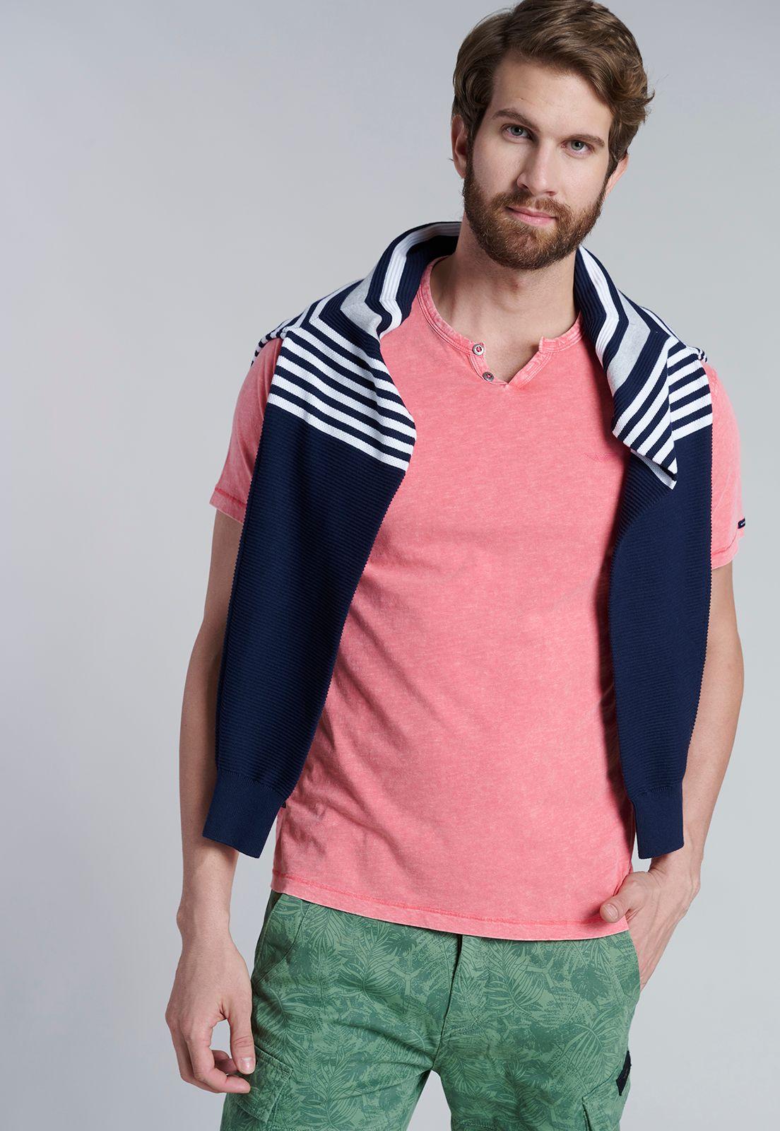 Polera Henley Oregon Lt Coral-4