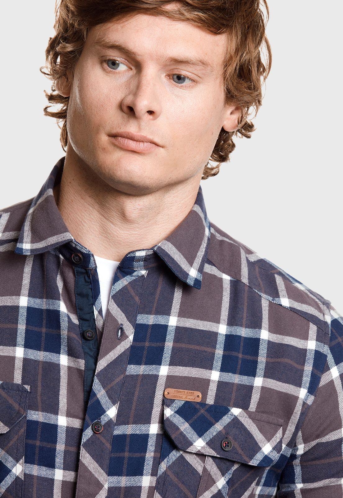Camisa Checkered Indiana Fj Grafito-3