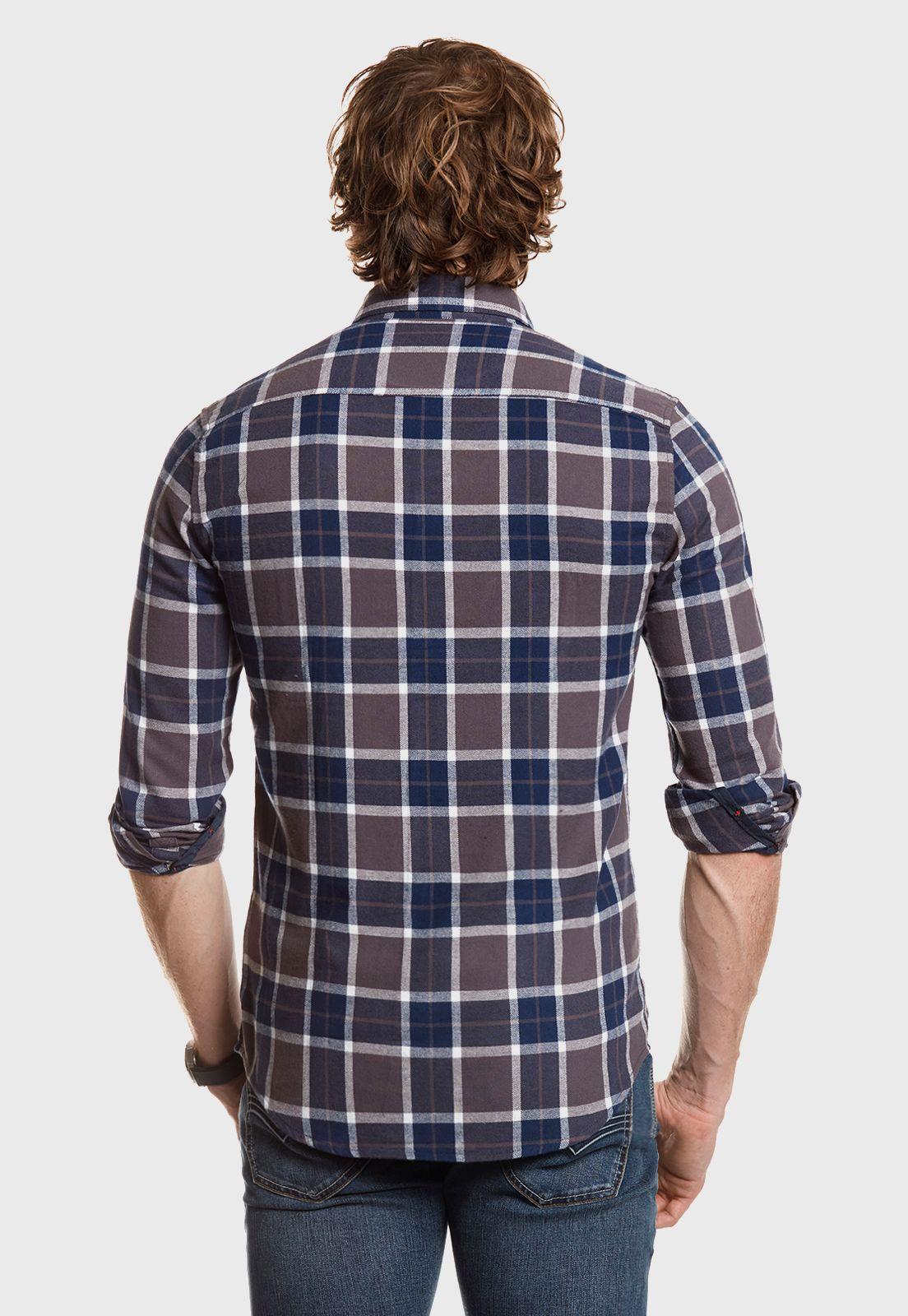 Camisa Checkered Indiana Fj Grafito-2
