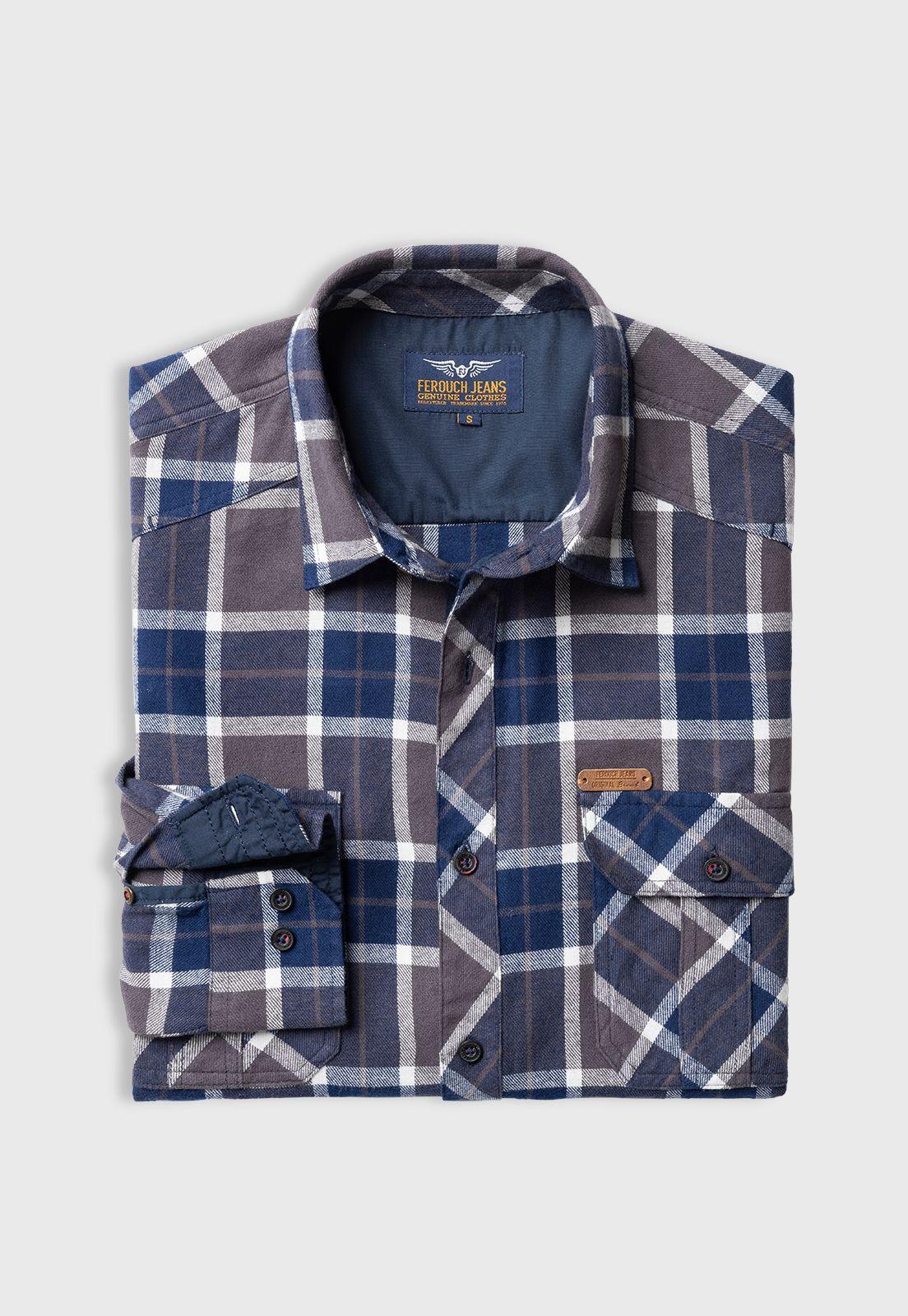 Camisa Checkered Indiana Fj Grafito-4