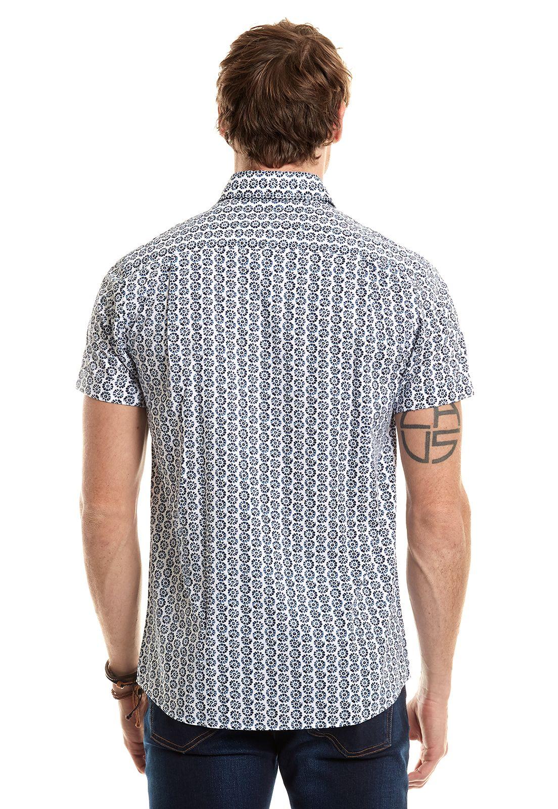 Camisa Estampada Irving Fj Blue-2