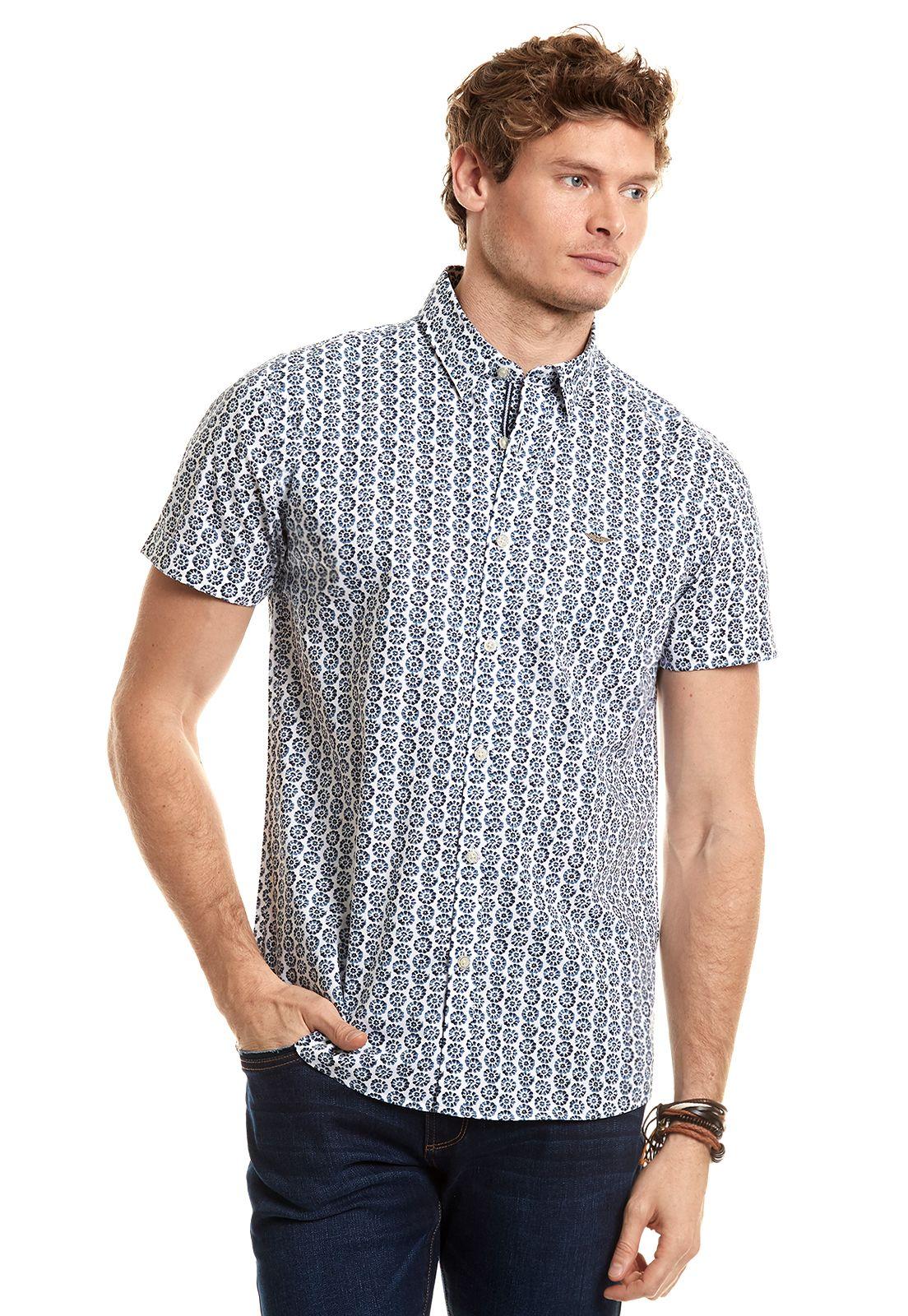 Camisa Estampada Irving Fj Blue-0