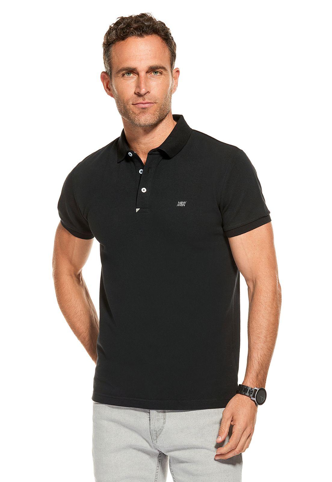 POLERA POLO PIQUE BLACK-0