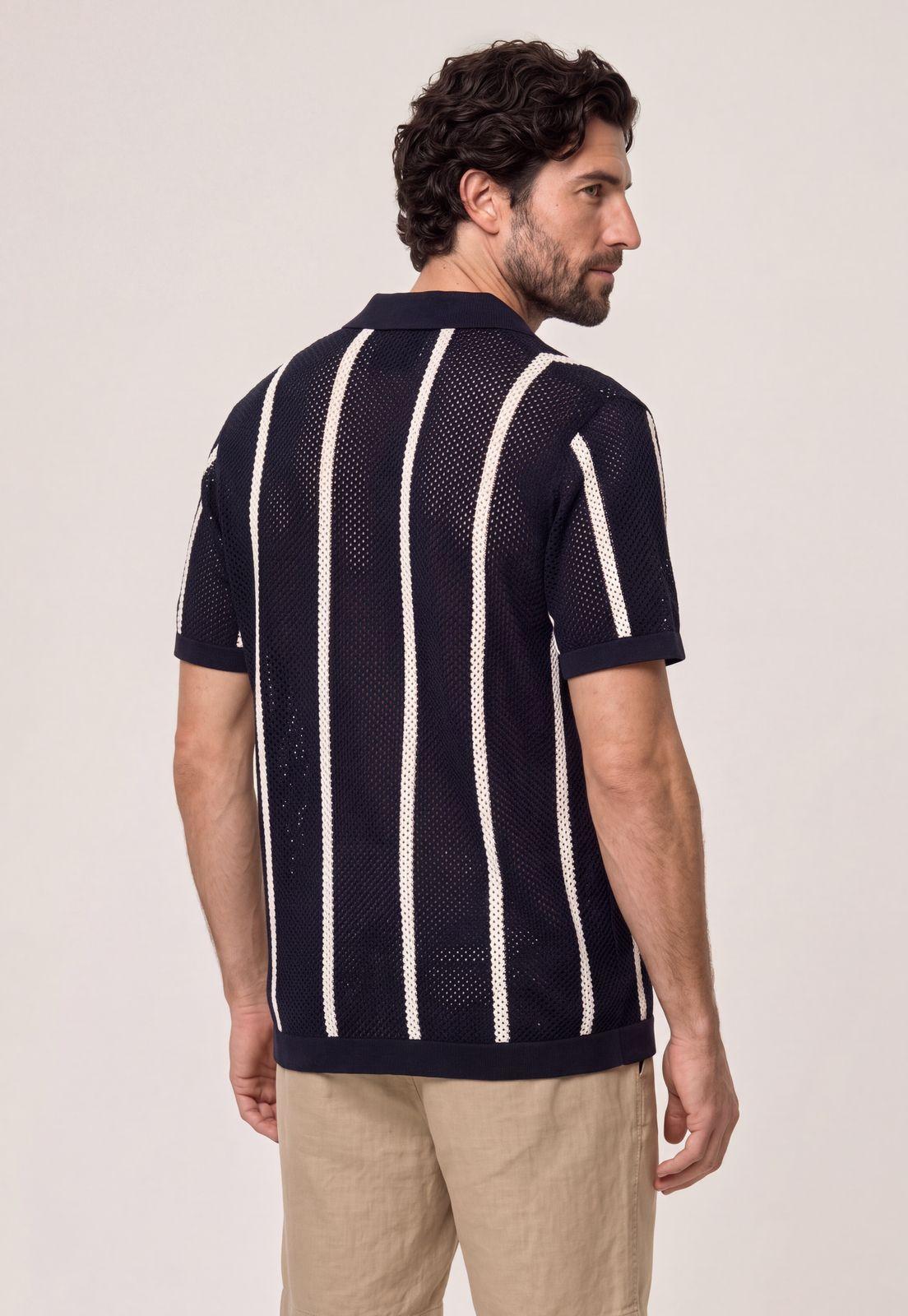 Camisa Tejida California Navy-2