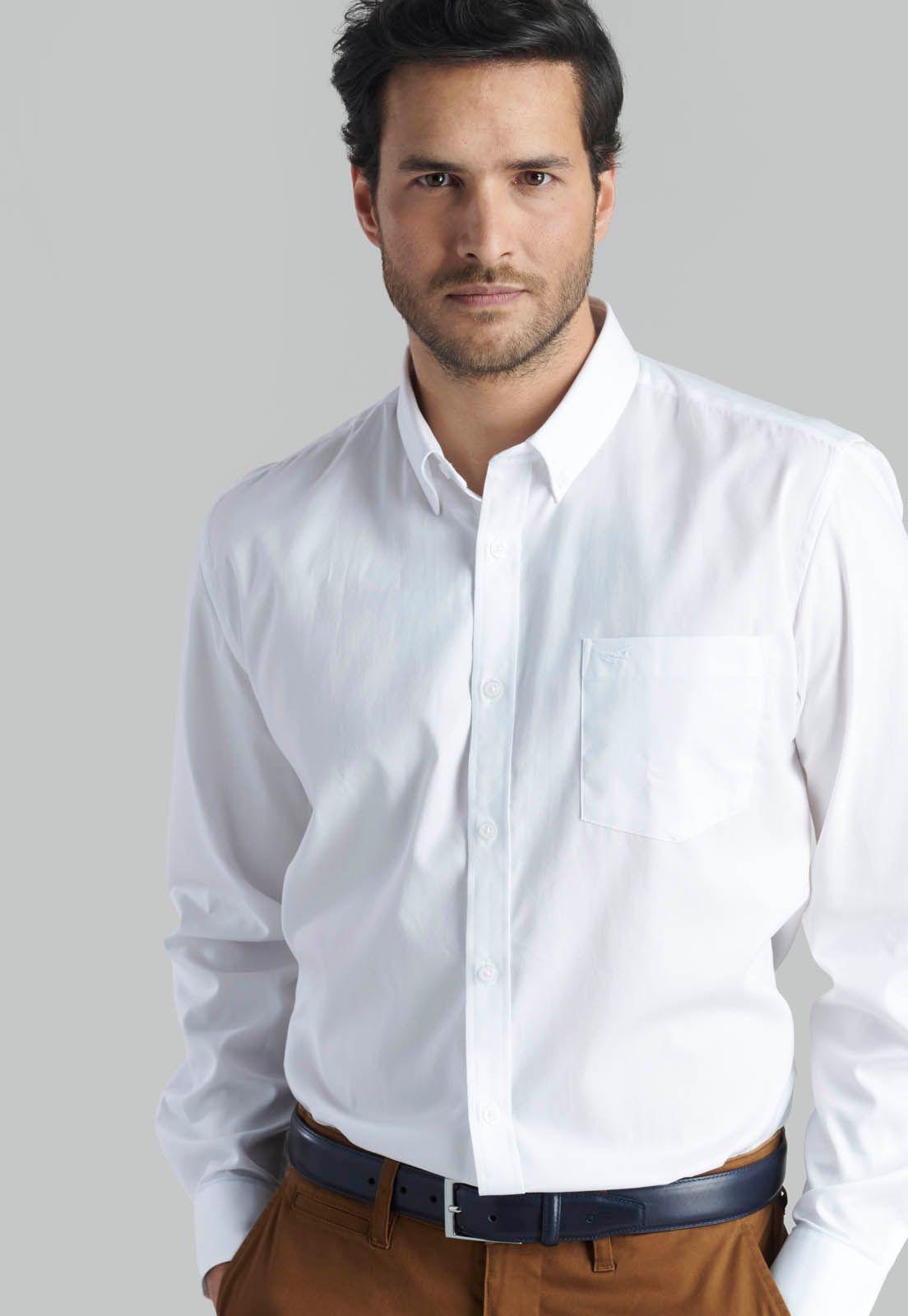 Camisa Oxford Smart Casual Fr White-2