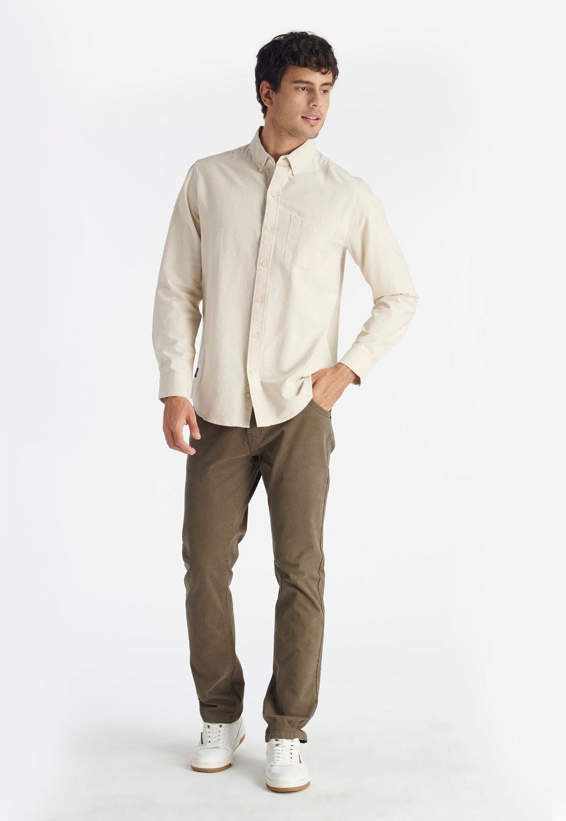 Camisa Oxford Laurel Casual Sand-1