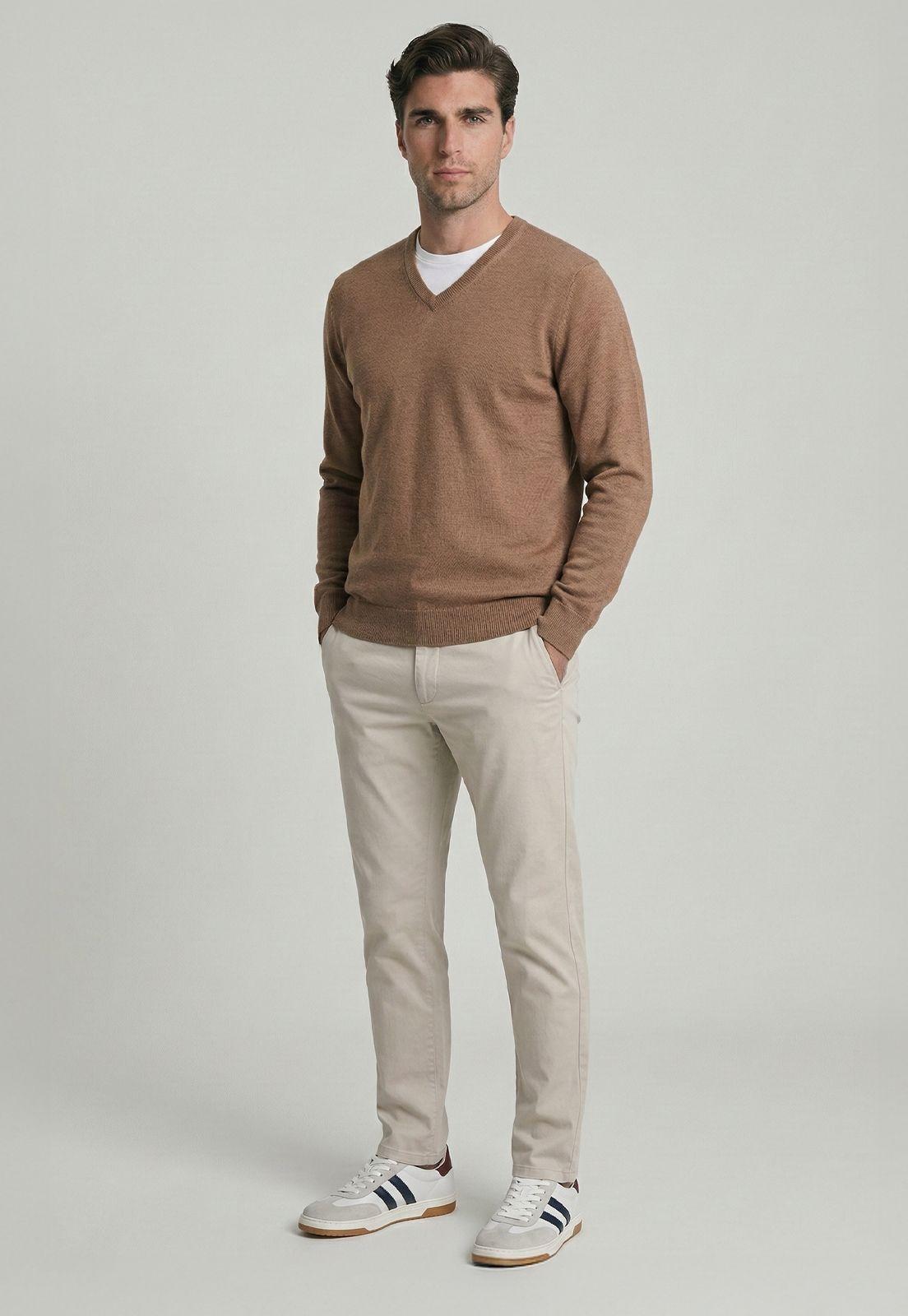 Sweater Monaco Camel Melange-1