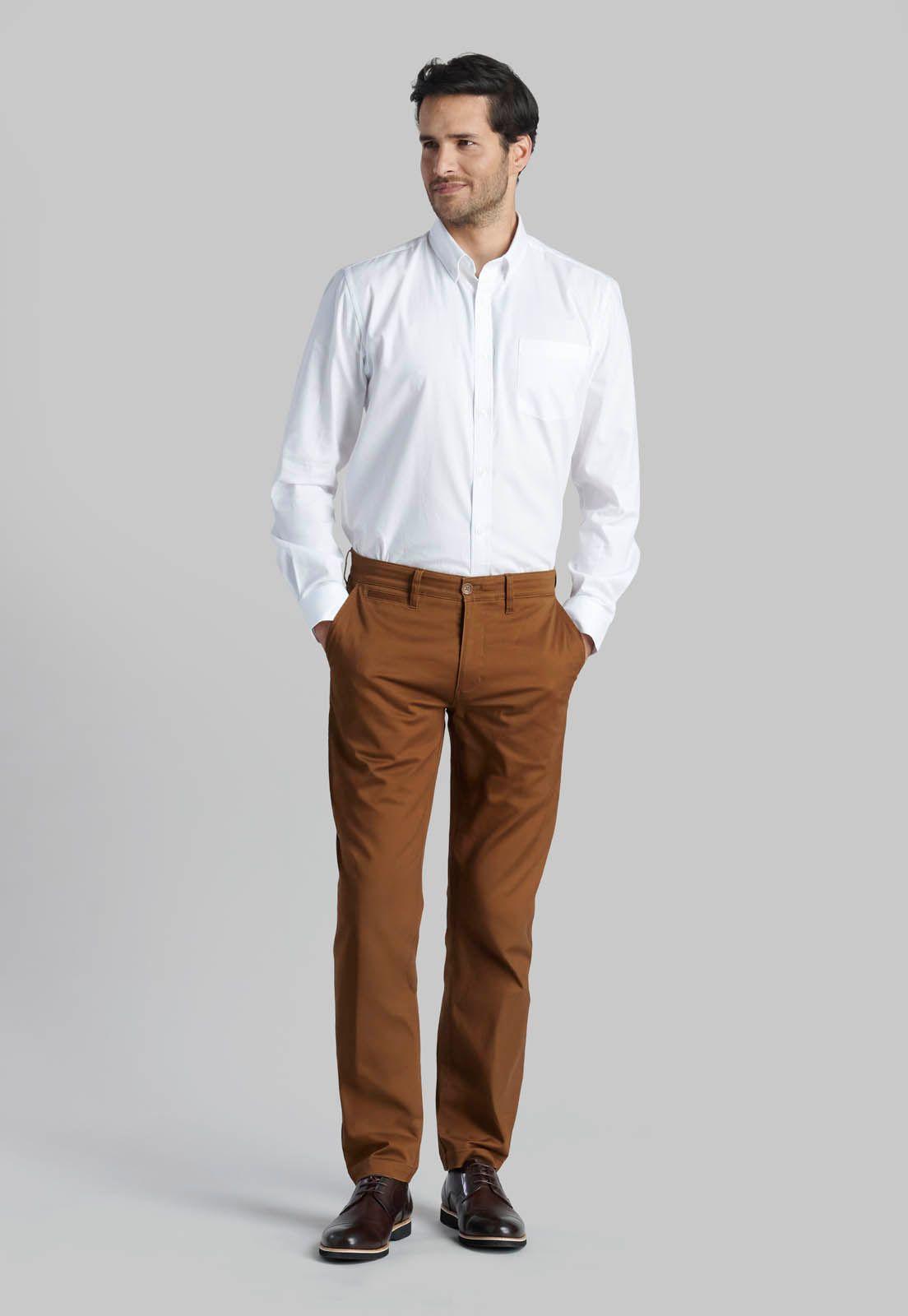 Pantalón Twill Slim /33 Fr Camel-1
