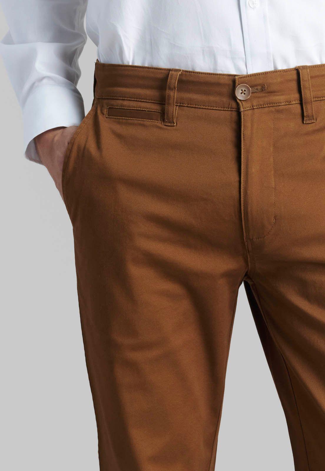 Pantalón Twill Slim /33 Fr Camel-2