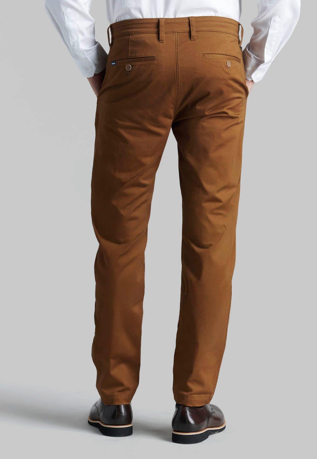 Pantalón Twill Slim /33 Fr Camel-3