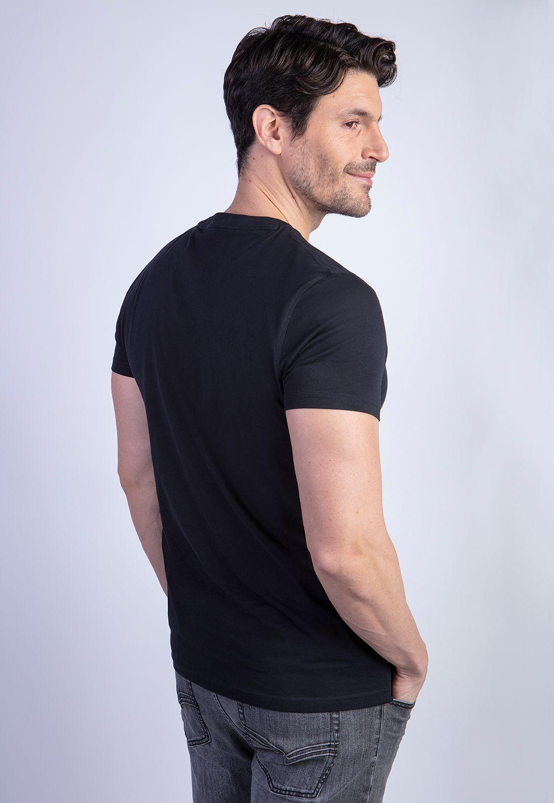 Polera Básica Bolsillo Houston Black-1