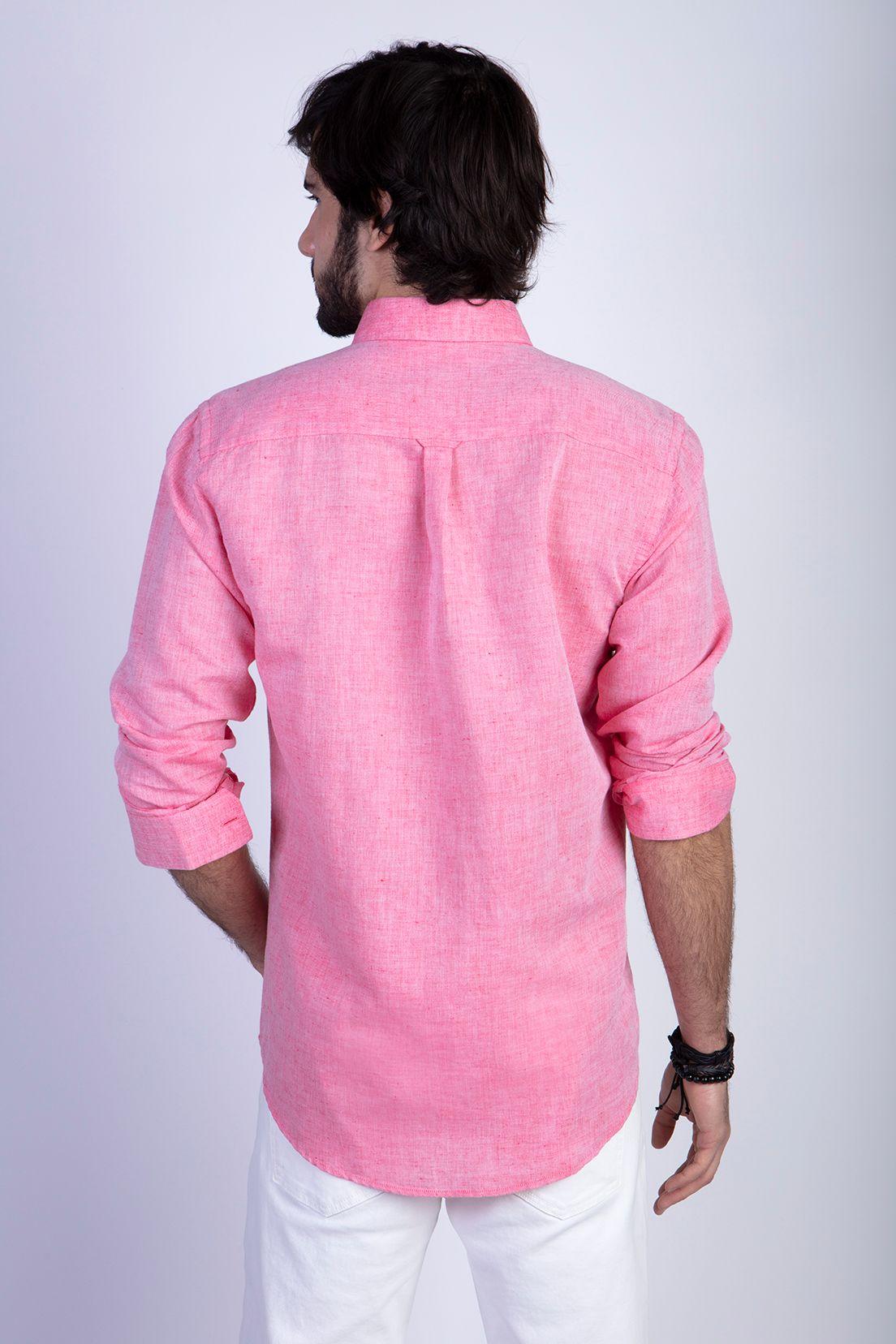 Camisa Sport Lino F Coral-1