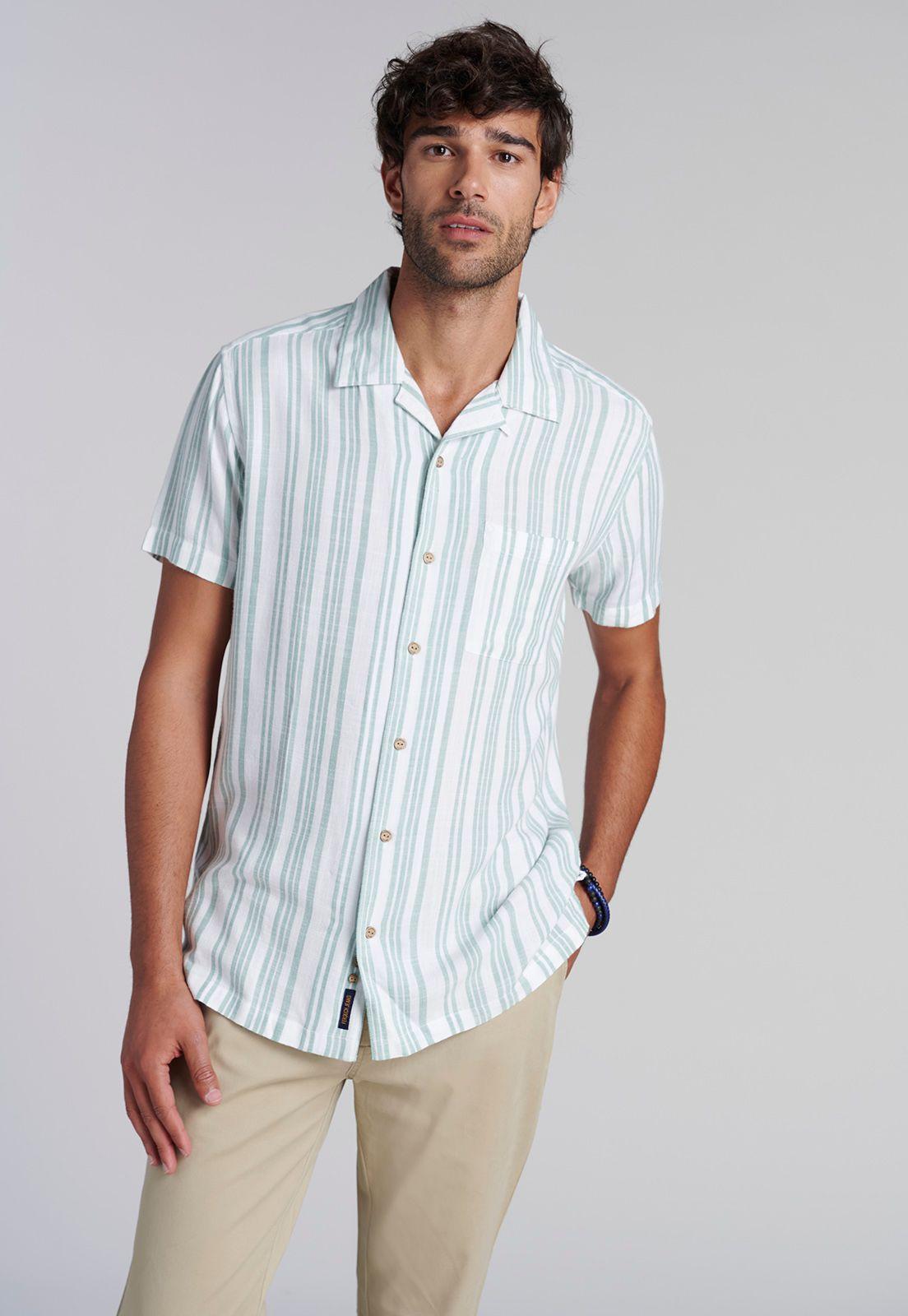 Camisa Listada Sport Fj Green-0
