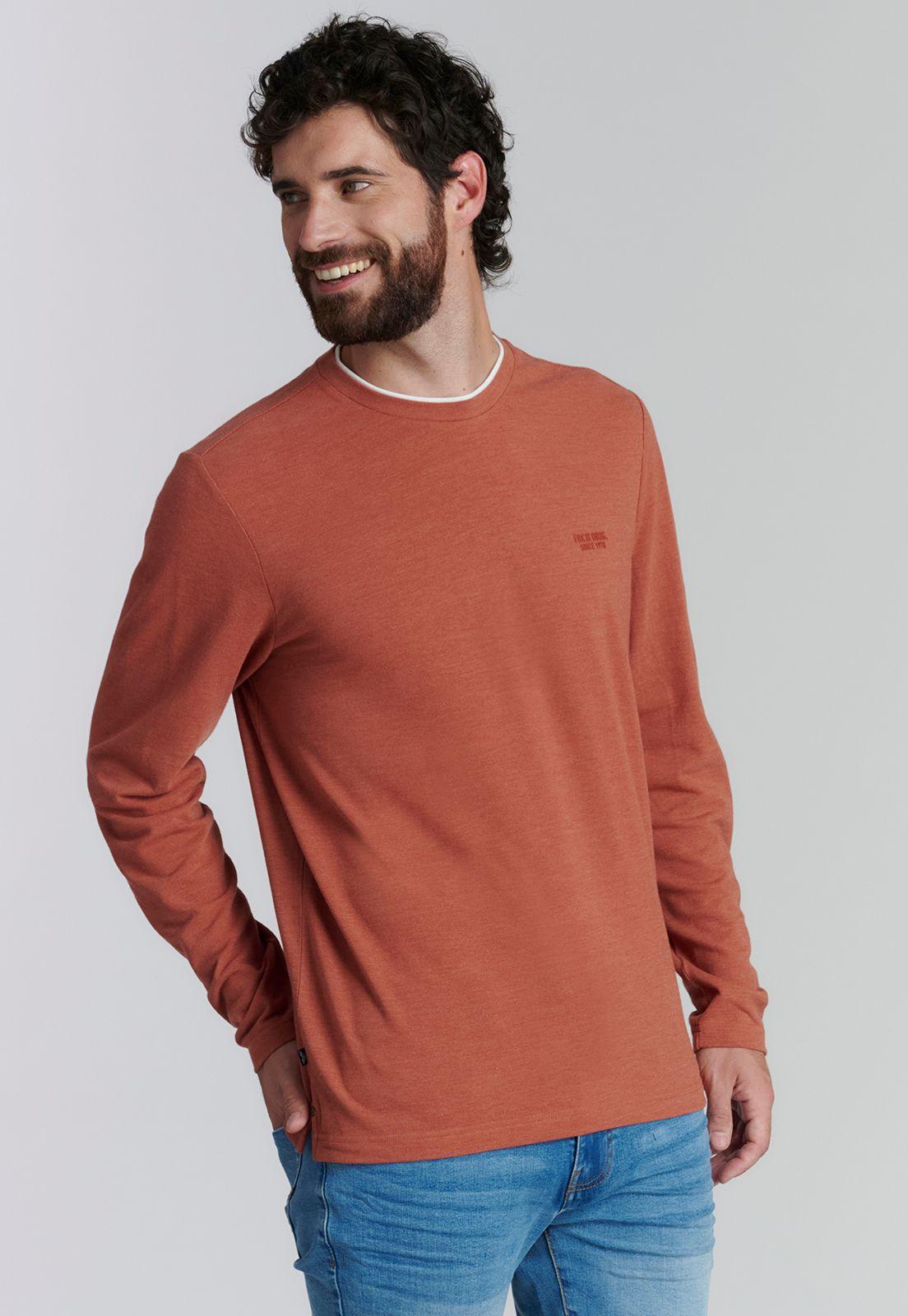 Polera Hoboken Fjs Brick Melange-0