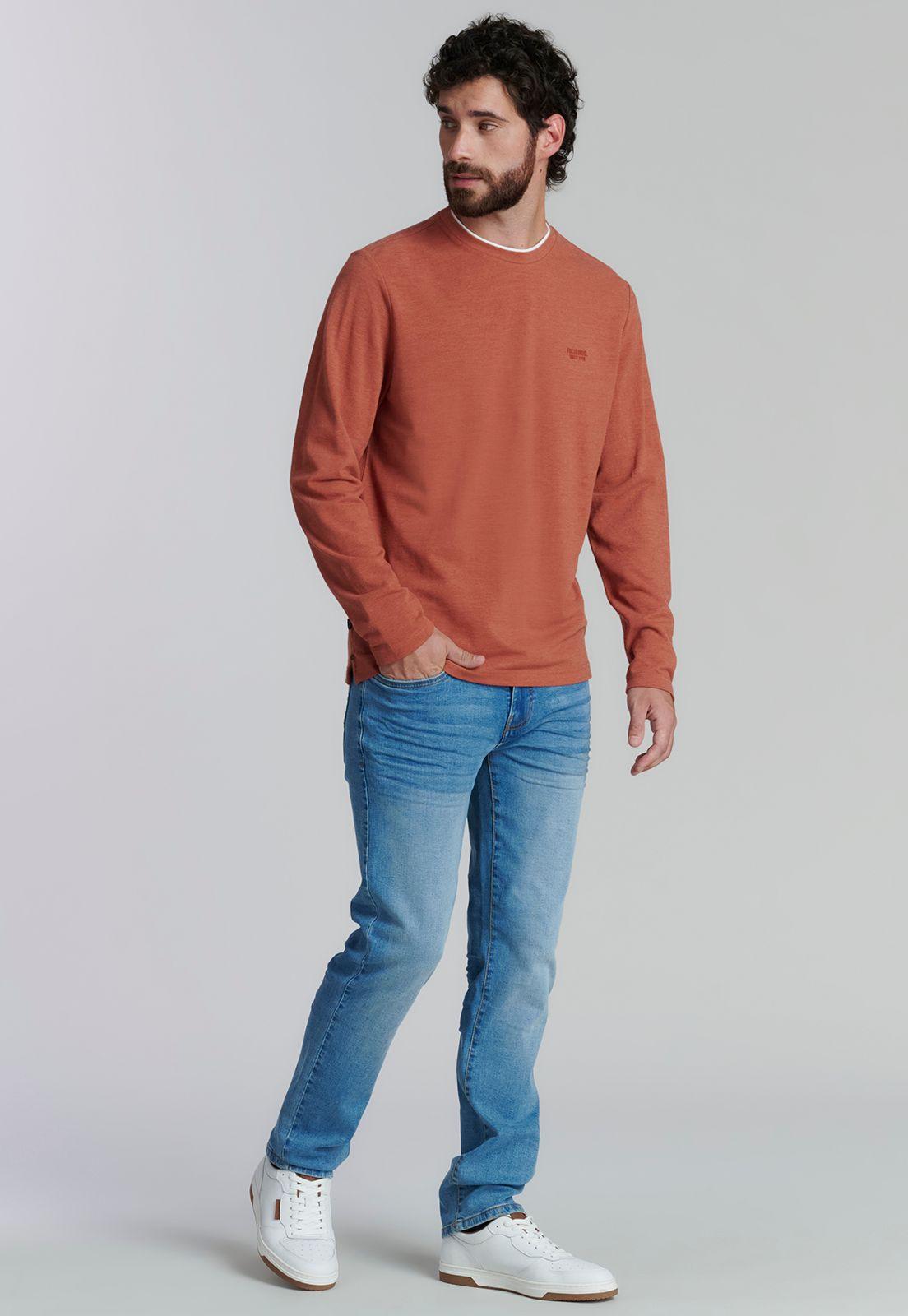 Polera Hoboken Fjs Brick Melange-1