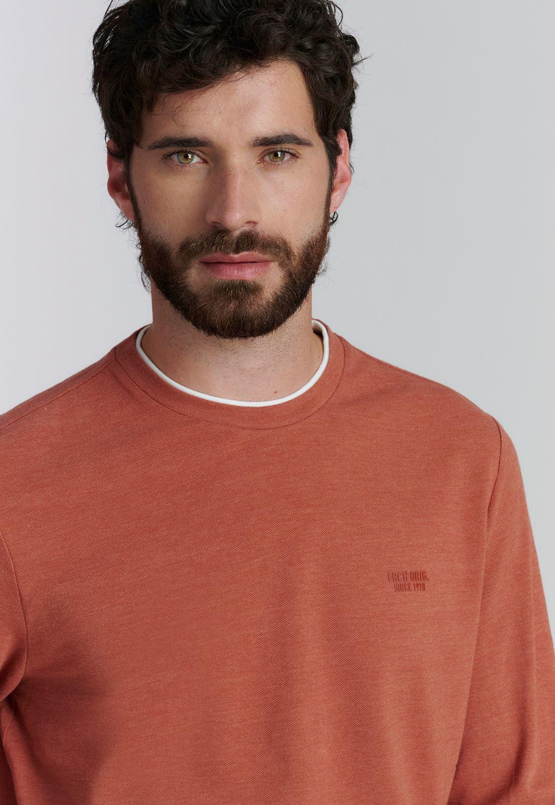 Polera Hoboken Fjs Brick Melange-2