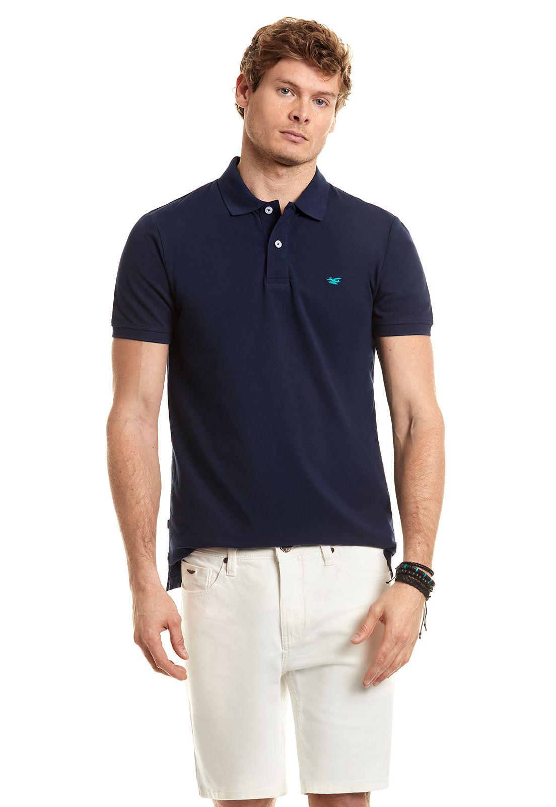Polera Polo Básica Navy-0