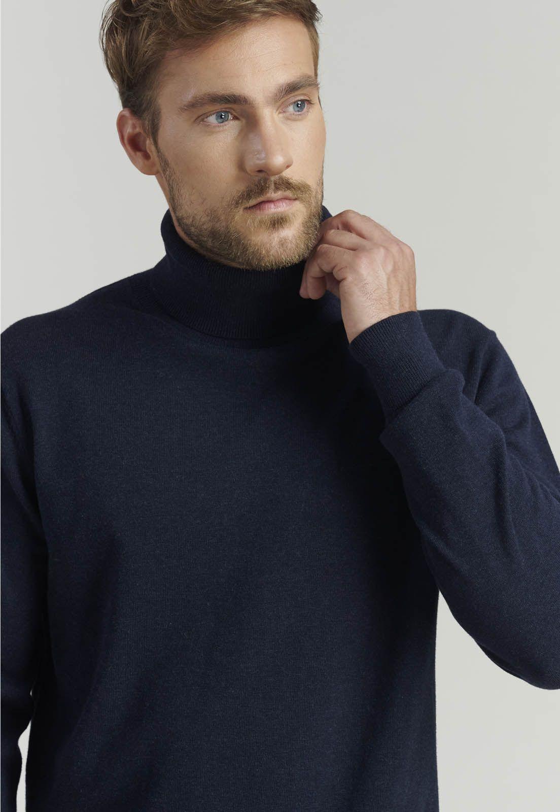 Sweater Turtle Neck F Smart Casual Navy-2