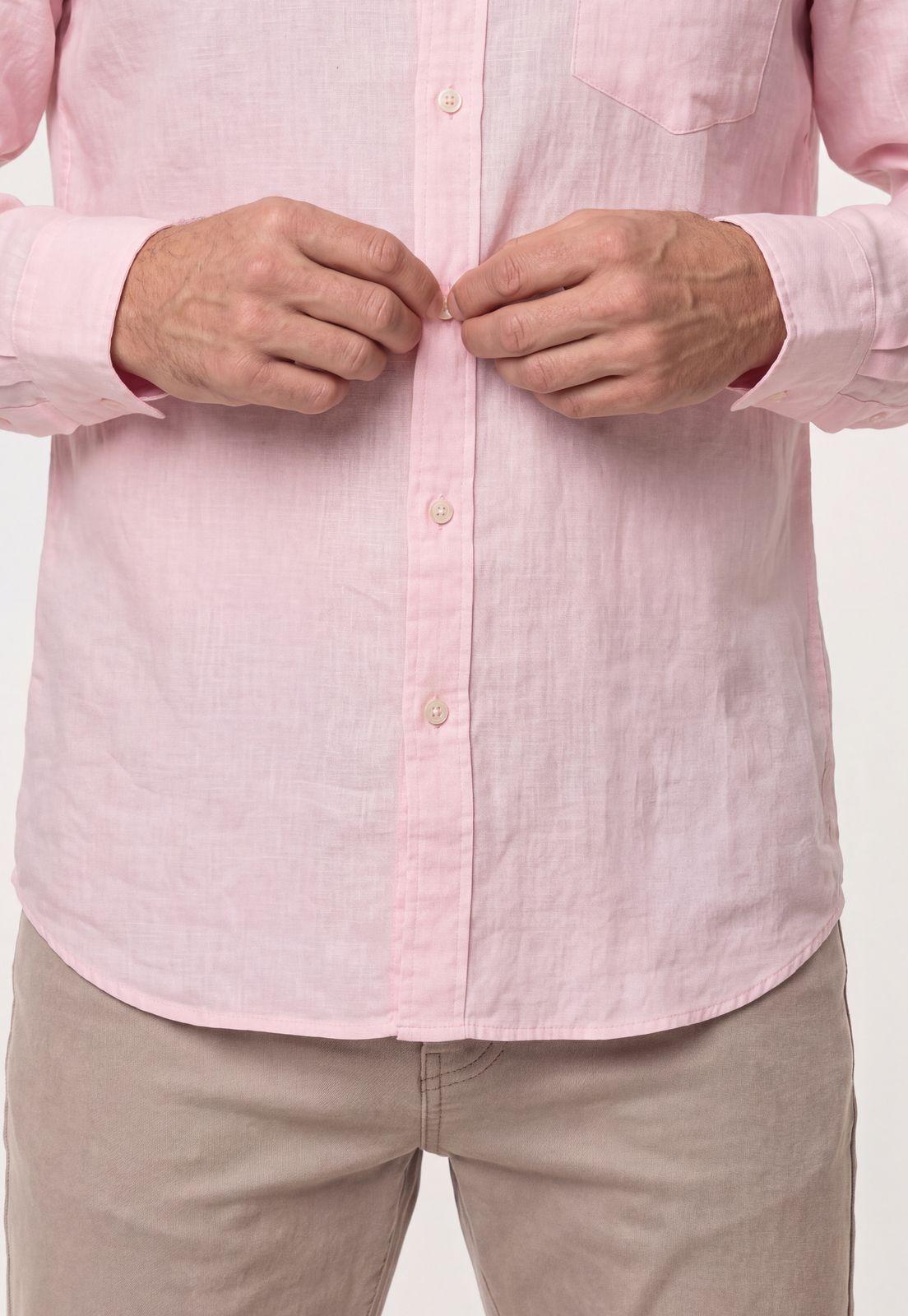 Camisa Lino Green Bay Pink-3