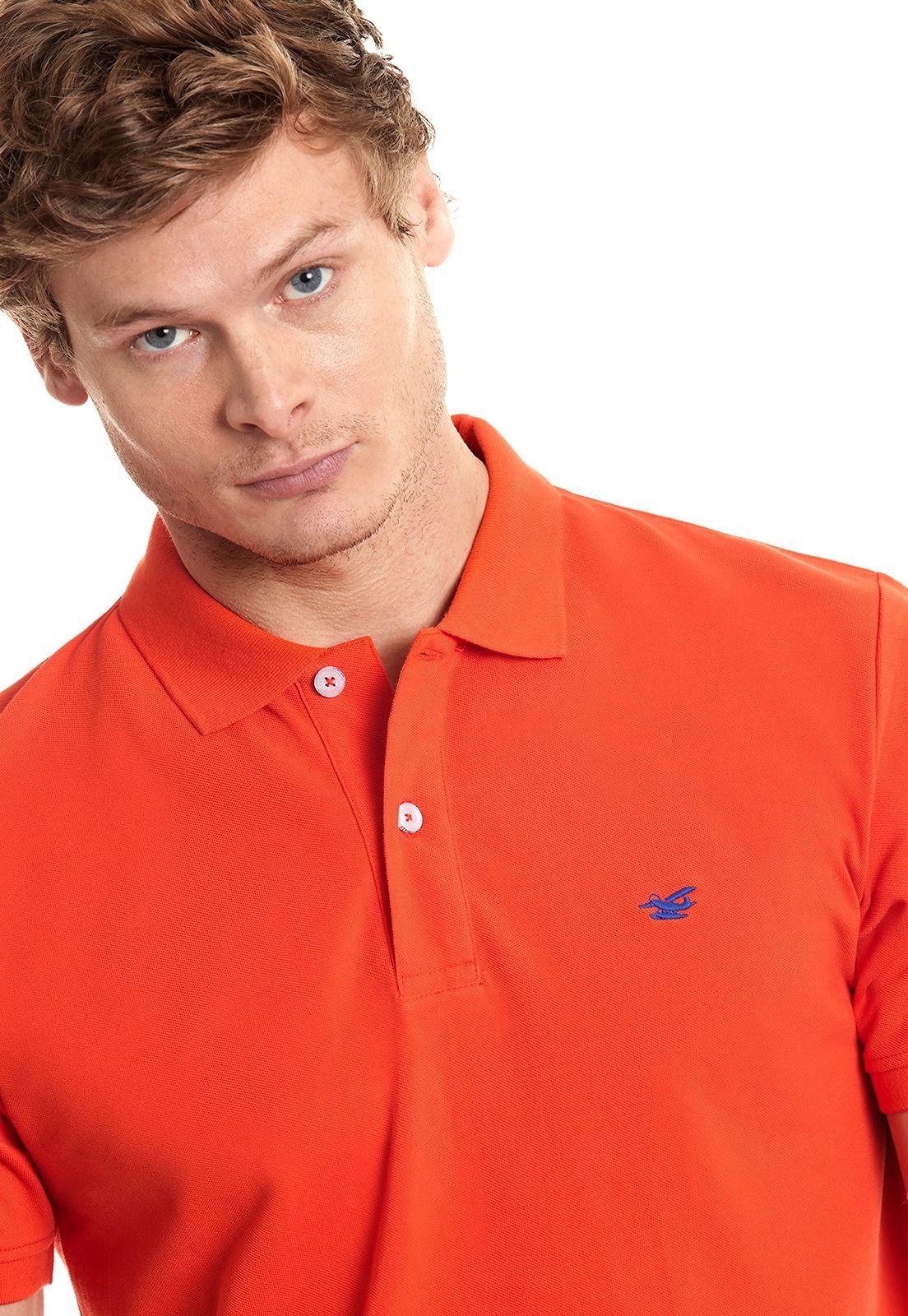 Polera Polo Básica Coral-2